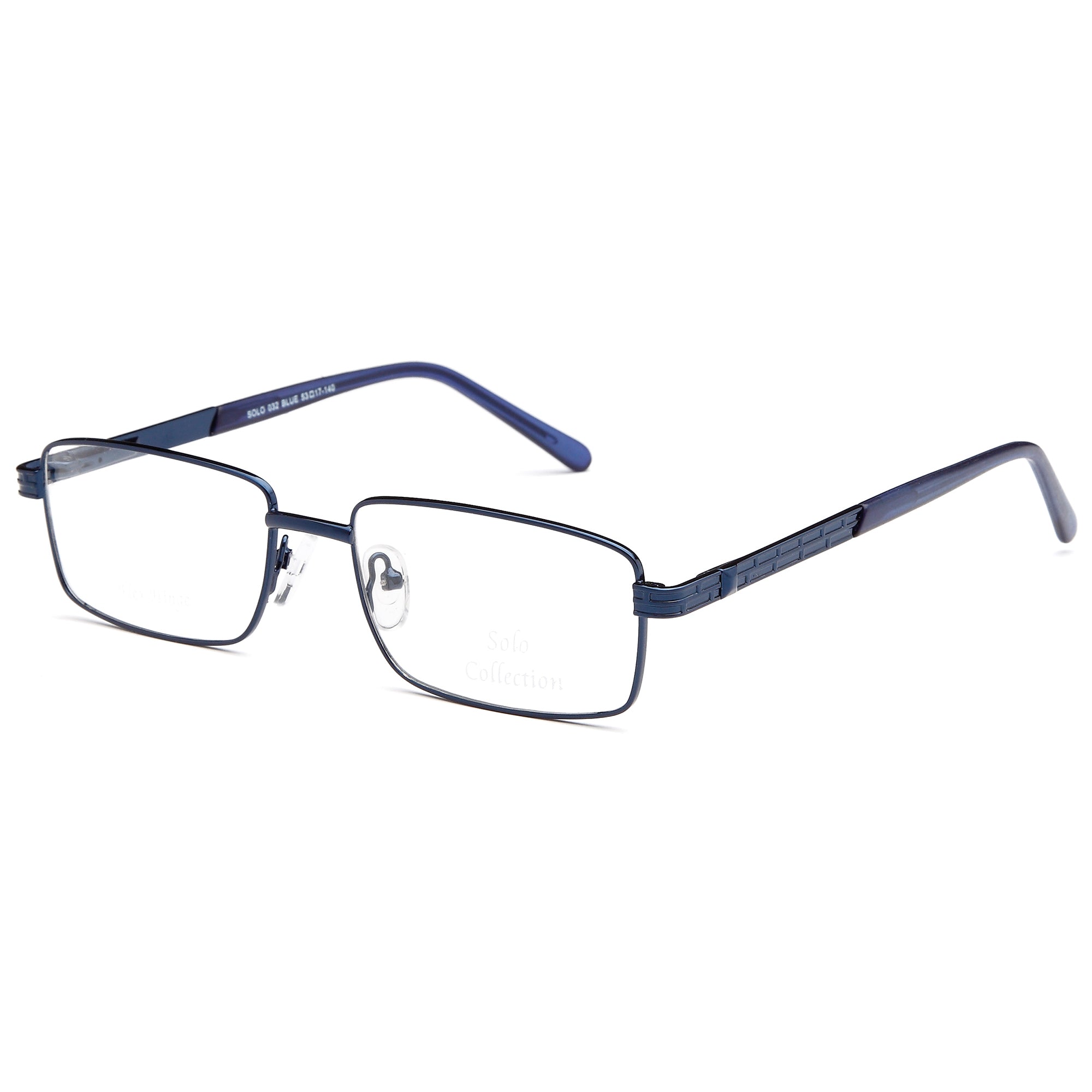 Solo SOLO 032 Blue Metal Glasses – Men Full Rim Eyewear