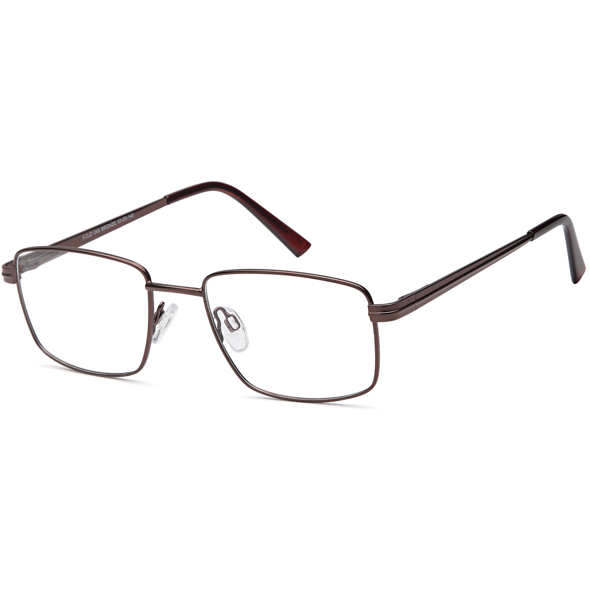 Solo SOLO 046 Bronze Metal Glasses – Men Full Rim Eyewear