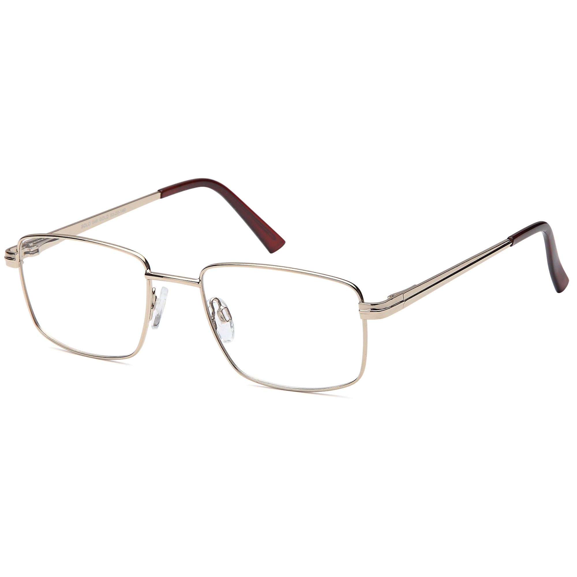 Solo SOLO 046 Gold Metal Glasses – Men Full Rim Eyewear