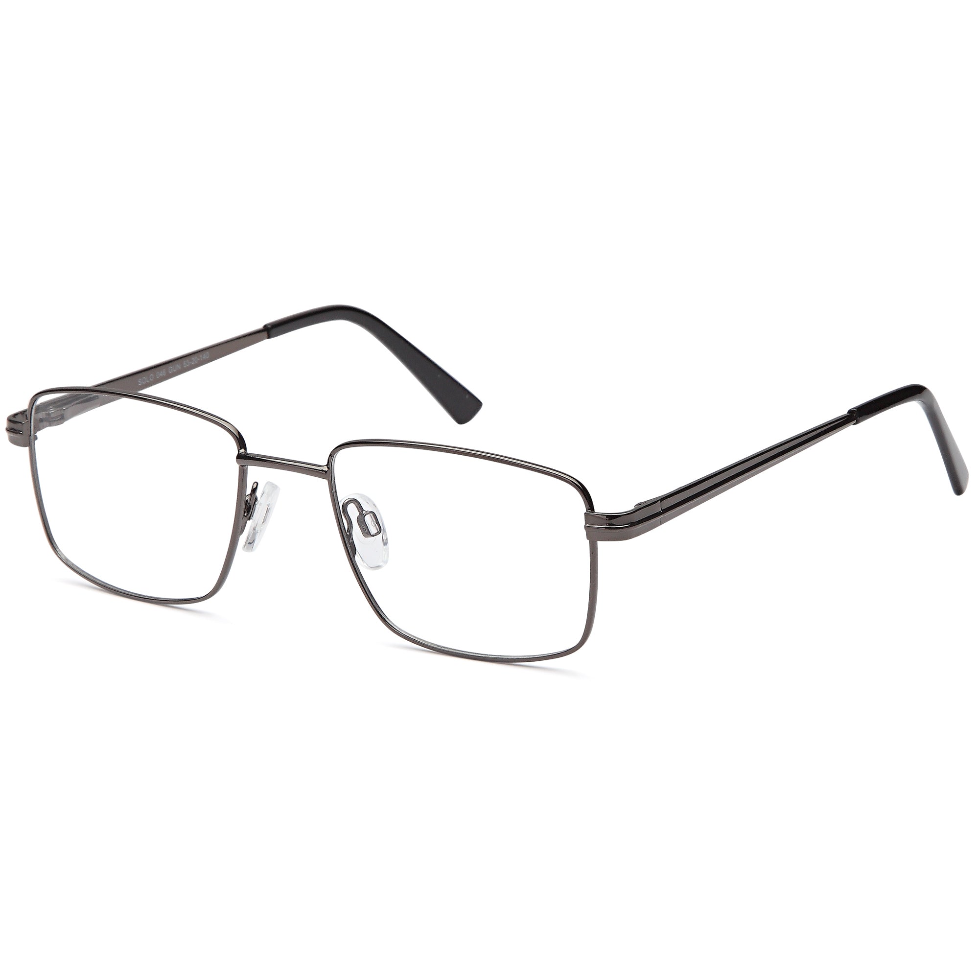 Solo SOLO 046 Gun Metal Glasses – Men Full Rim Eyewear