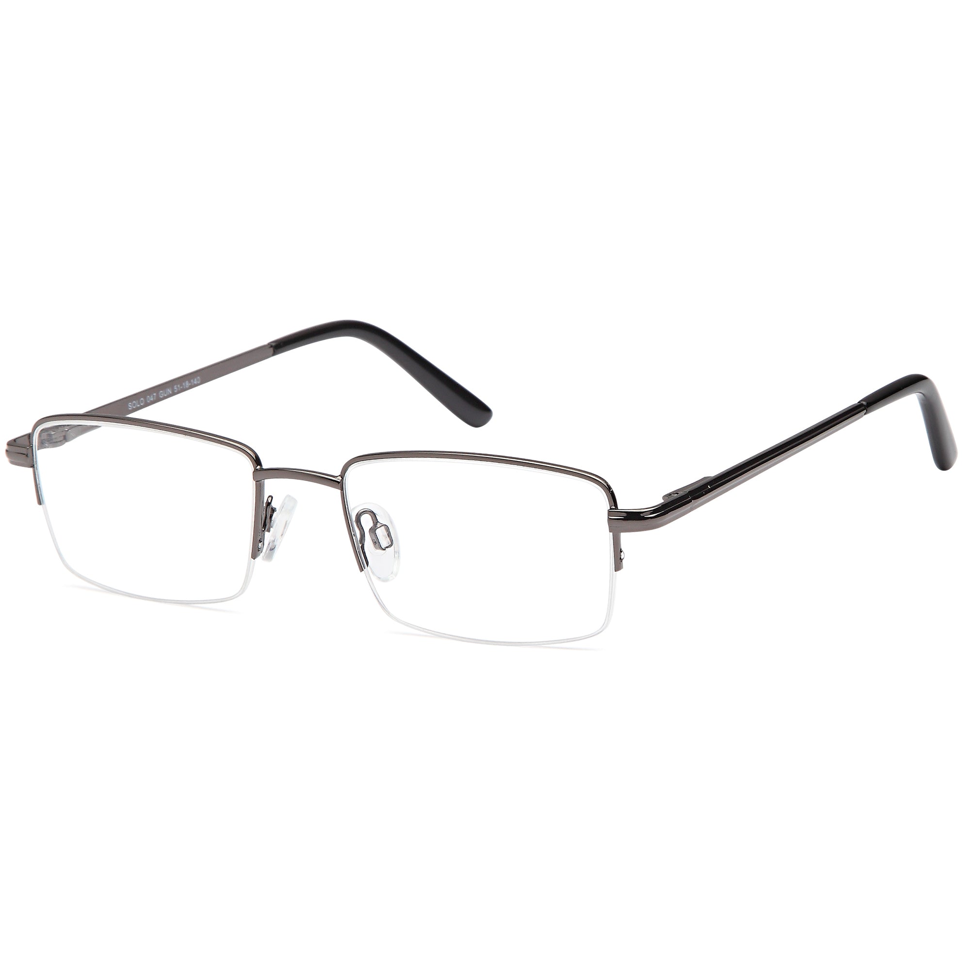 Solo SOLO 047 Gun Metal Glasses – Unisex Full Rim Eyewear