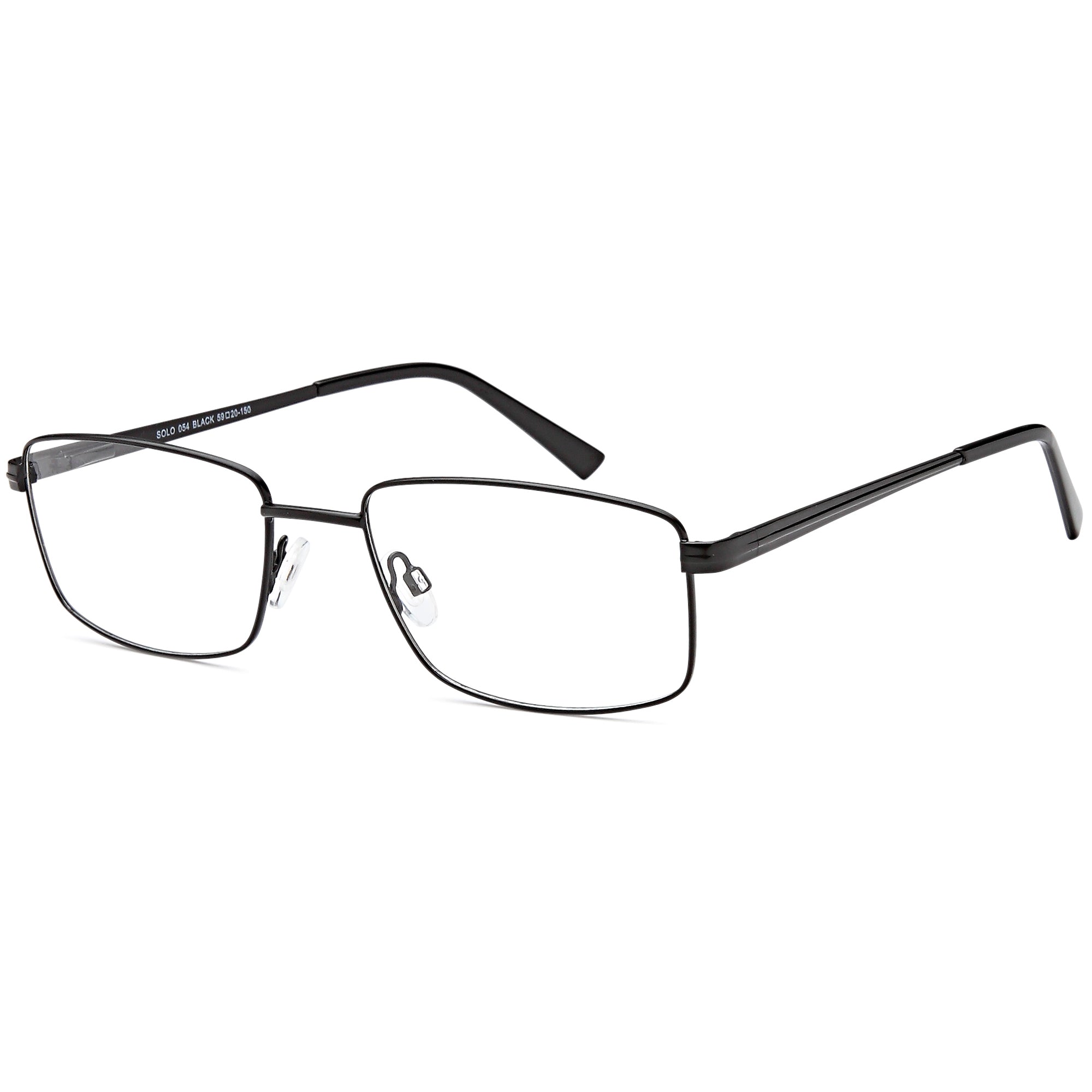 Solo SOLO 054 Black Metal Glasses – Men Full Rim Eyewear