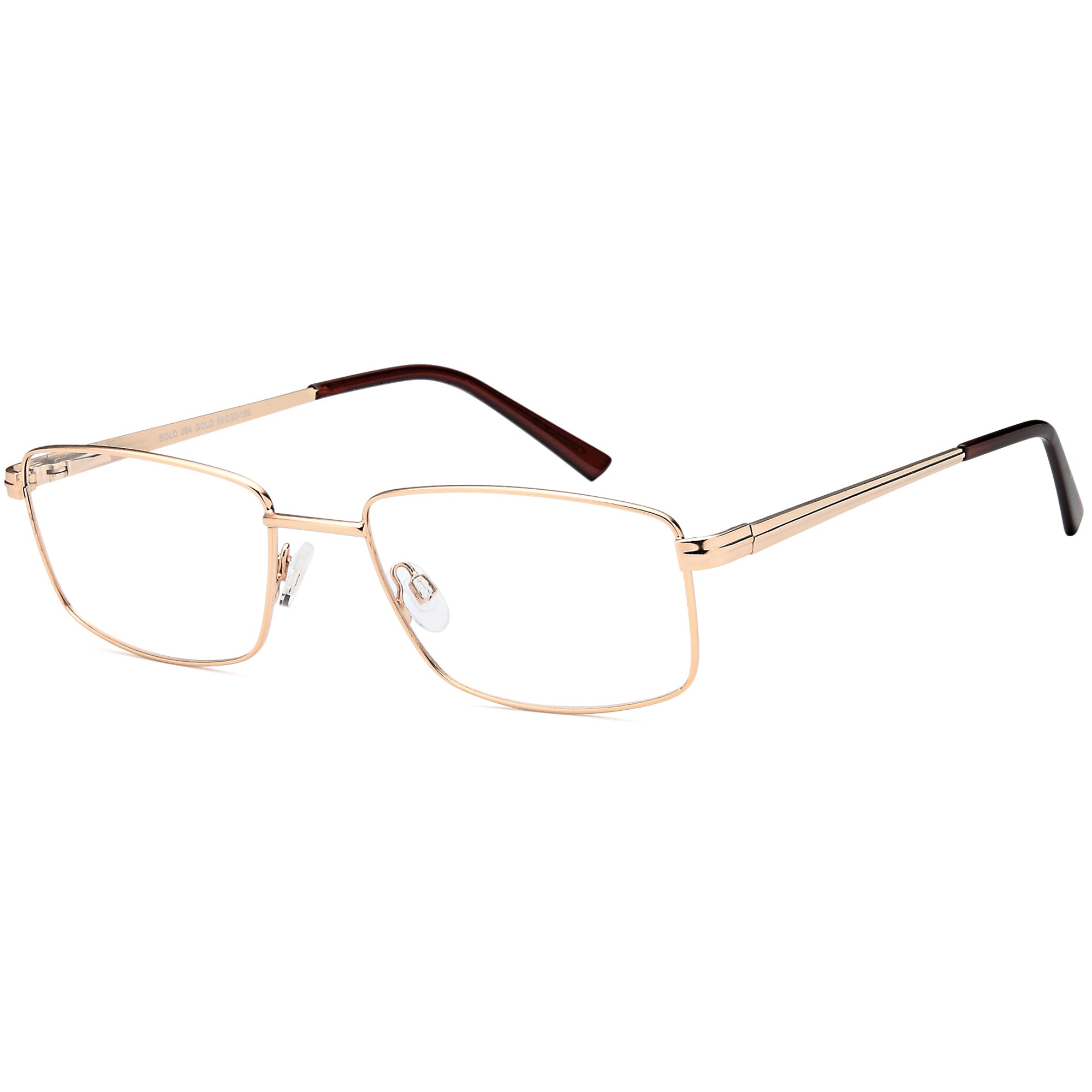 Solo SOLO 054 Gold Metal Glasses – Men Full Rim Eyewear