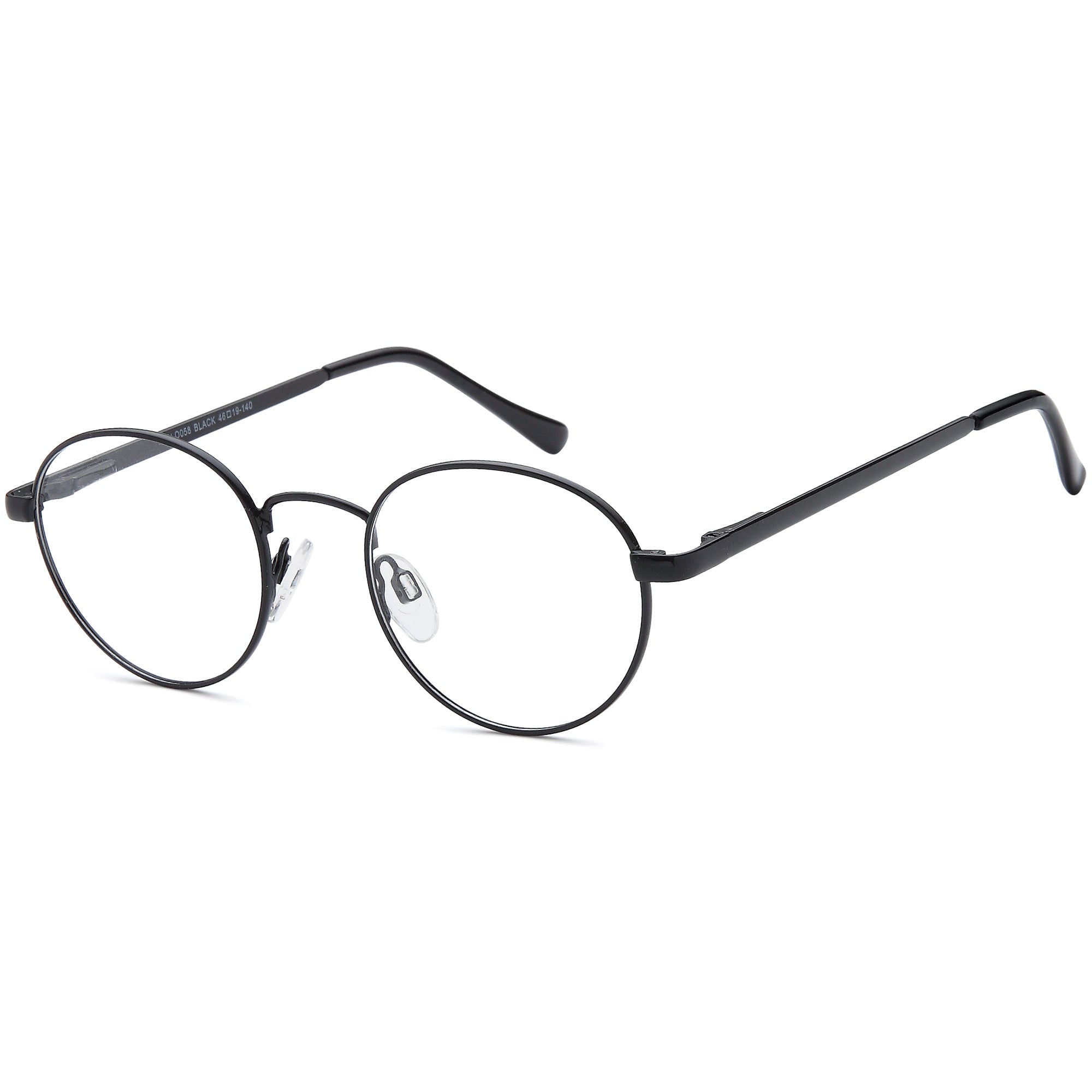 Solo SOLO 058 Black Metal Glasses – Unisex Full Rim Eyewear