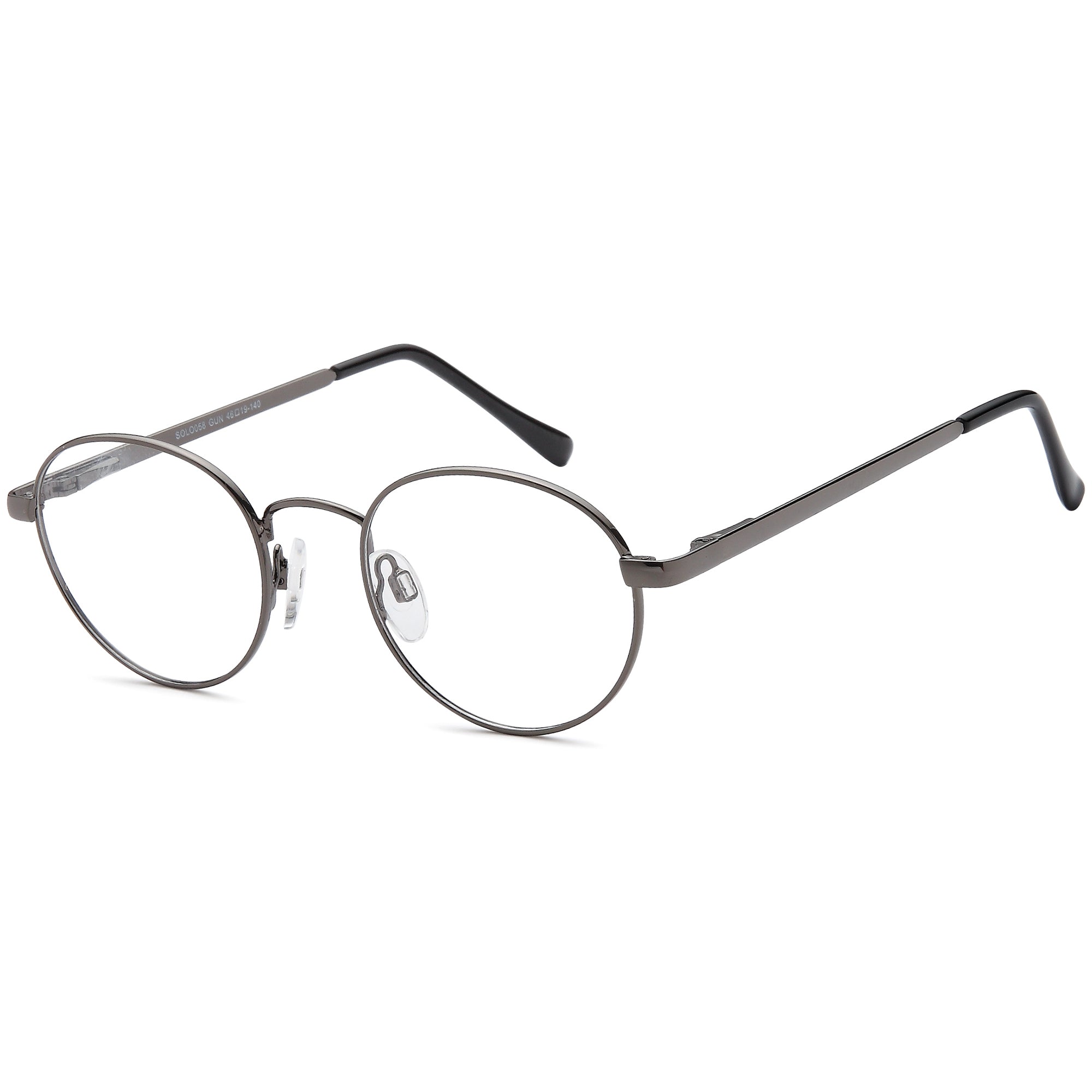 Solo SOLO 058 Gun Metal Glasses – Unisex Full Rim Eyewear