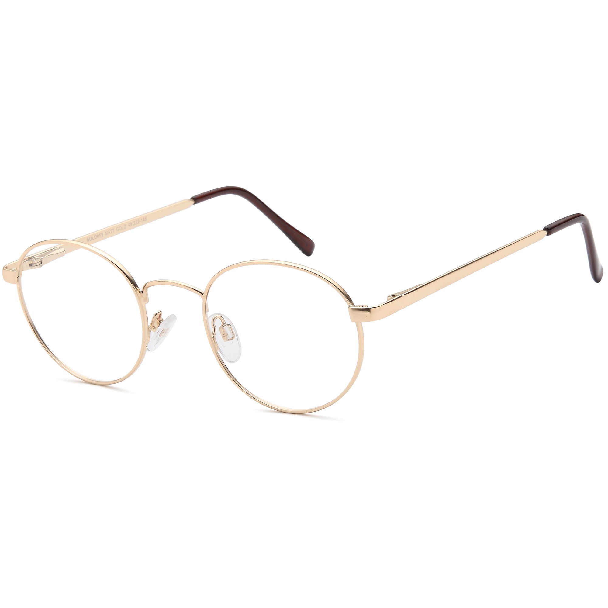 Solo SOLO 059 Matt Metal Glasses – Unisex Full Rim Eyewear