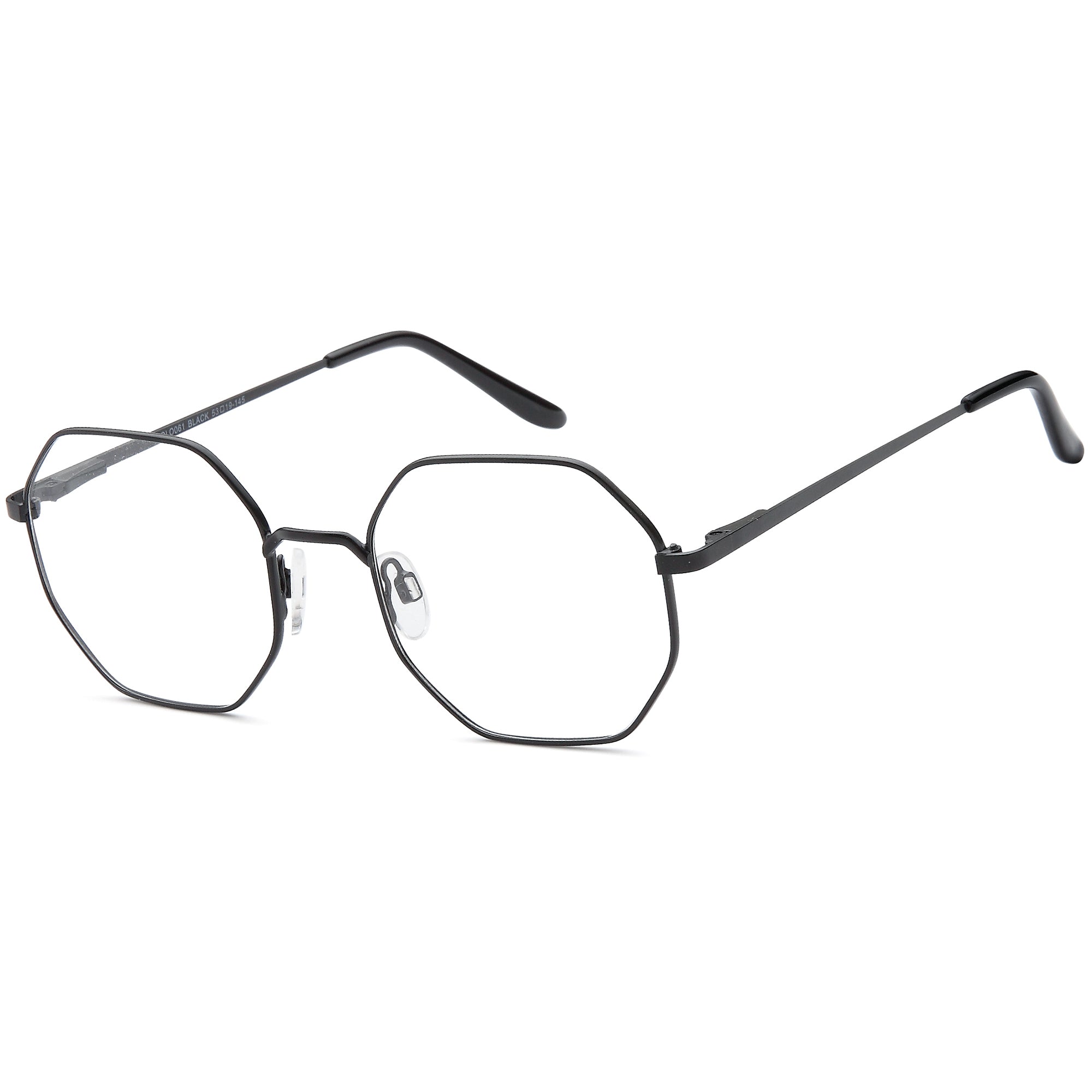 Solo SOLO 061 Black Metal Glasses – Unisex Full Rim Eyewear