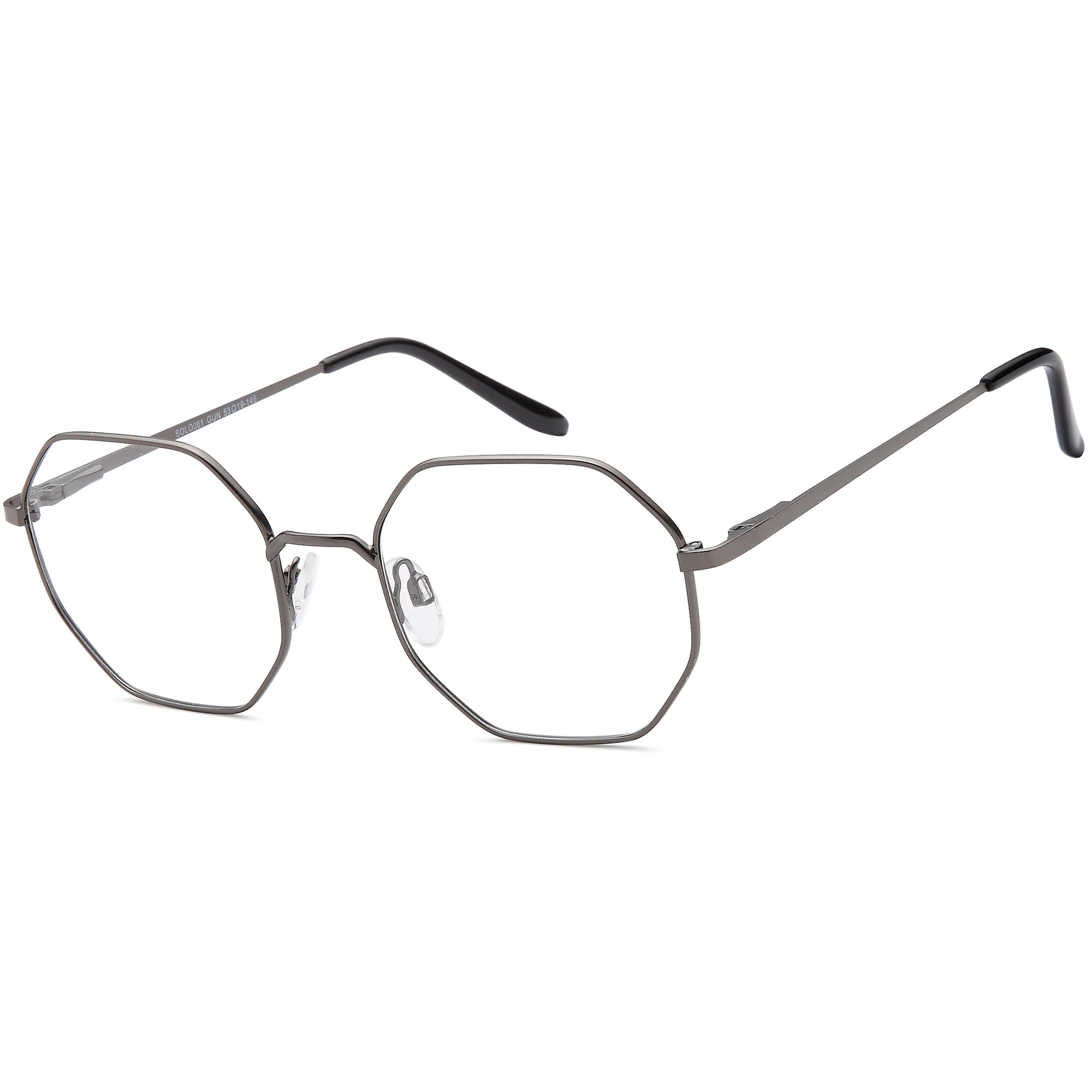 Solo SOLO 061 Gun Metal Glasses – Unisex Full Rim Eyewear