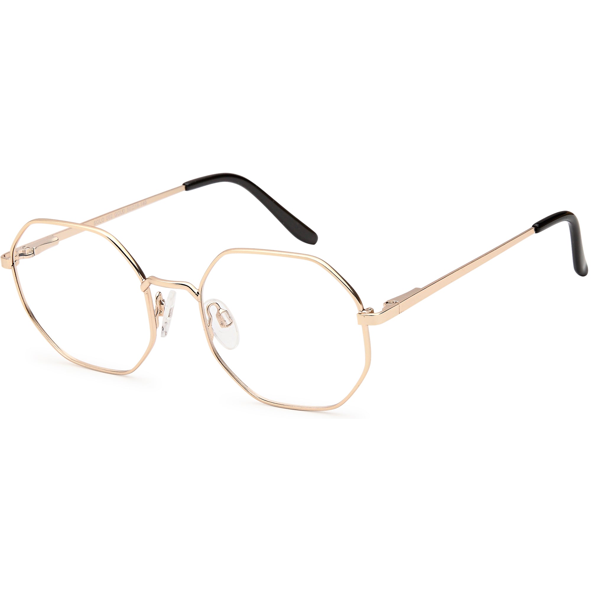 Solo SOLO 062 Gold Metal Glasses – Unisex Full Rim Eyewear