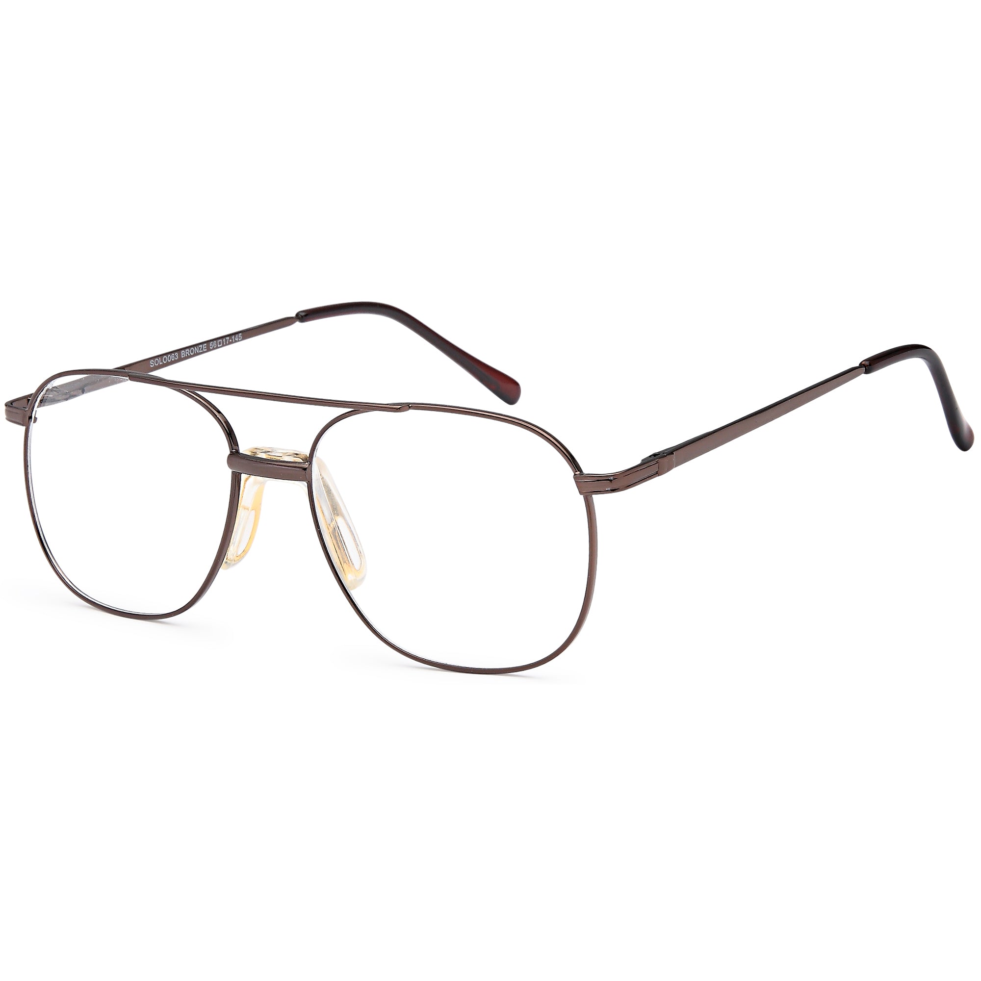 Solo SOLO 063 Bronze Metal Glasses – Men Full Rim Eyewear