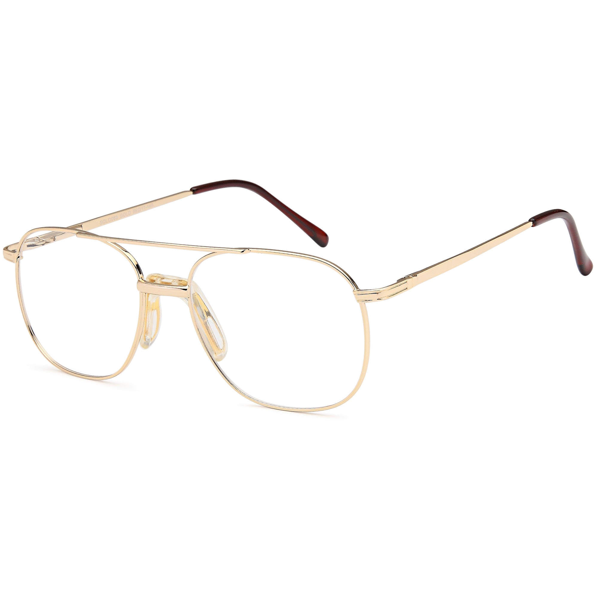 Solo SOLO 063 Gold Metal Glasses – Men Full Rim Eyewear
