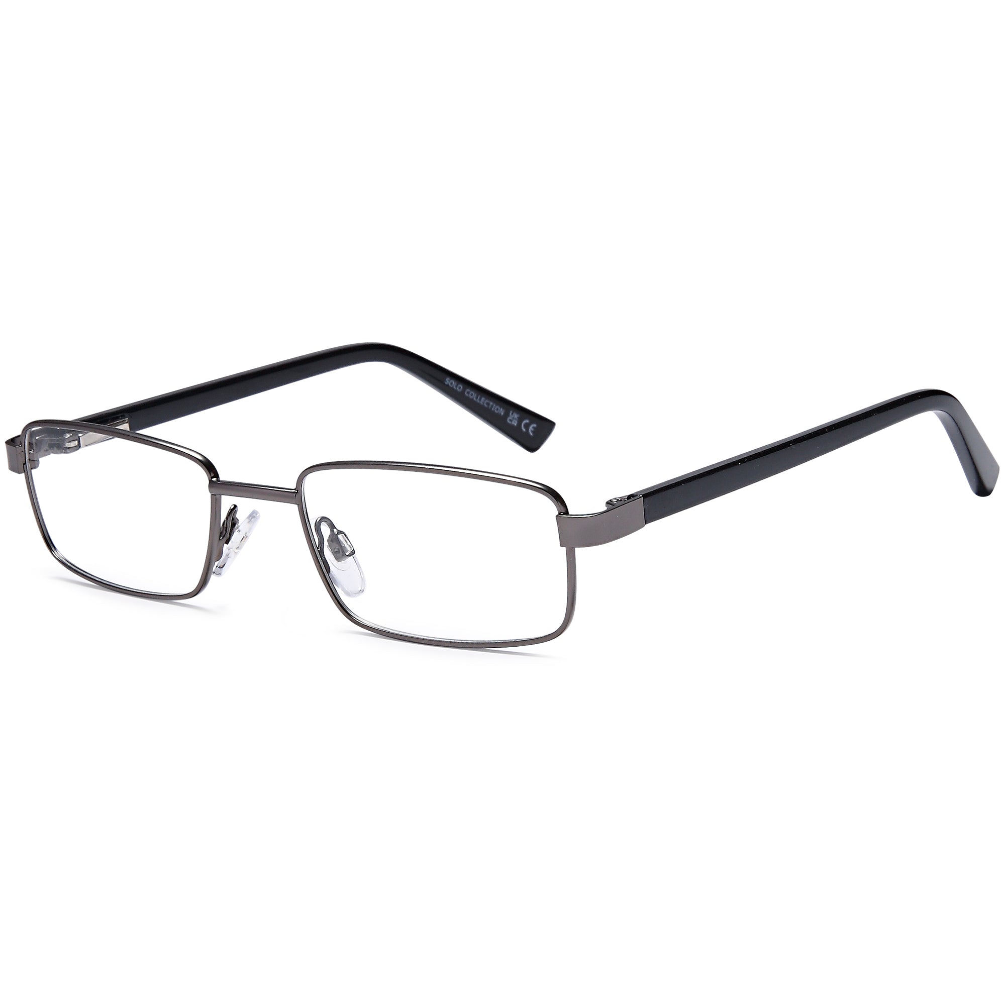 Solo SOLO 066 Gun Metal Glasses – Unisex Full Rim Eyewear