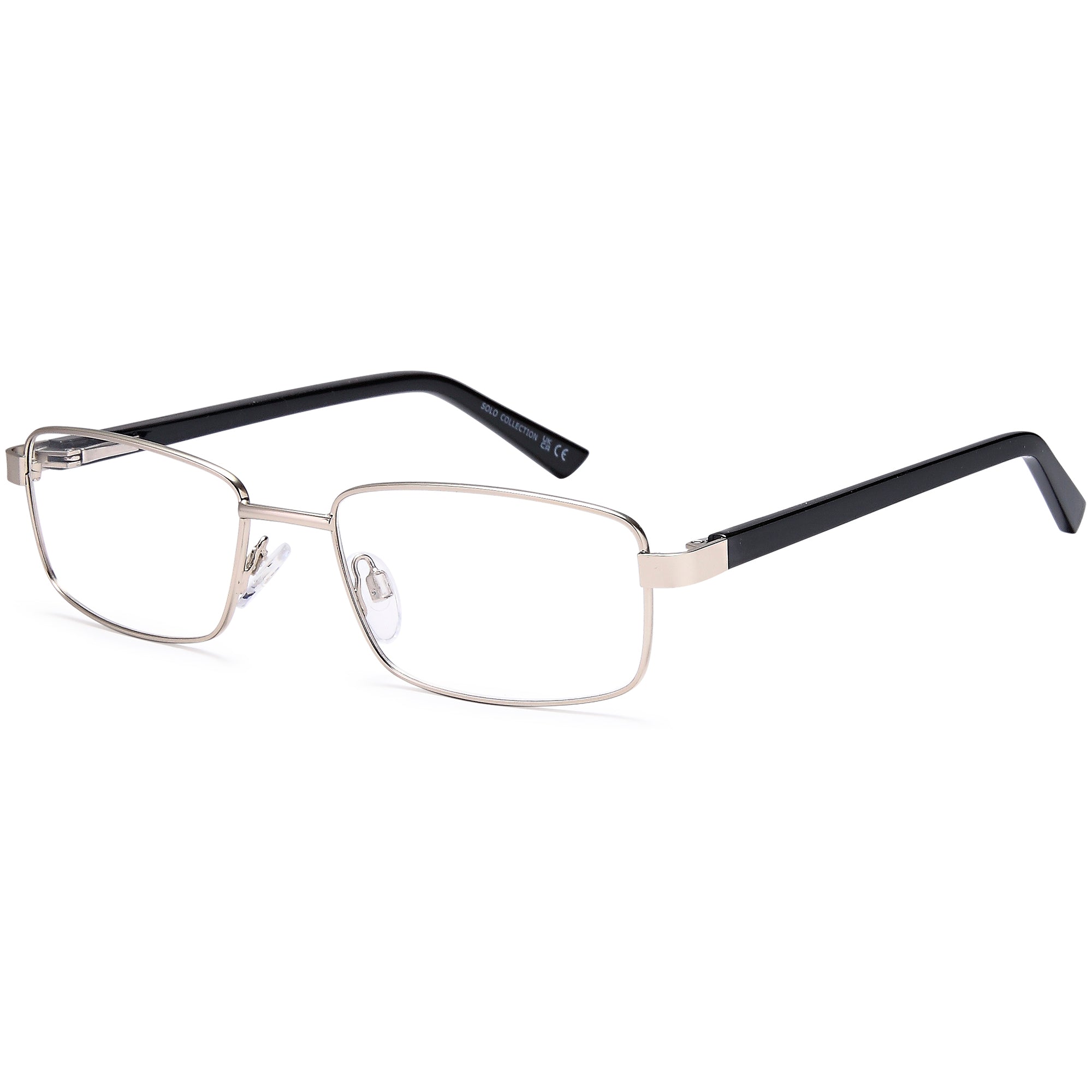Solo SOLO 068 Silver Metal Glasses – Men Full Rim Eyewear