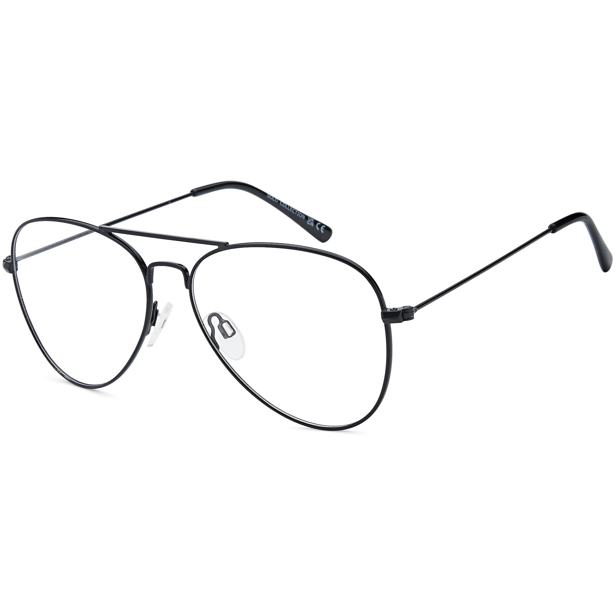 Solo SOLO 069 Black Metal Glasses – Men Full Rim Eyewear