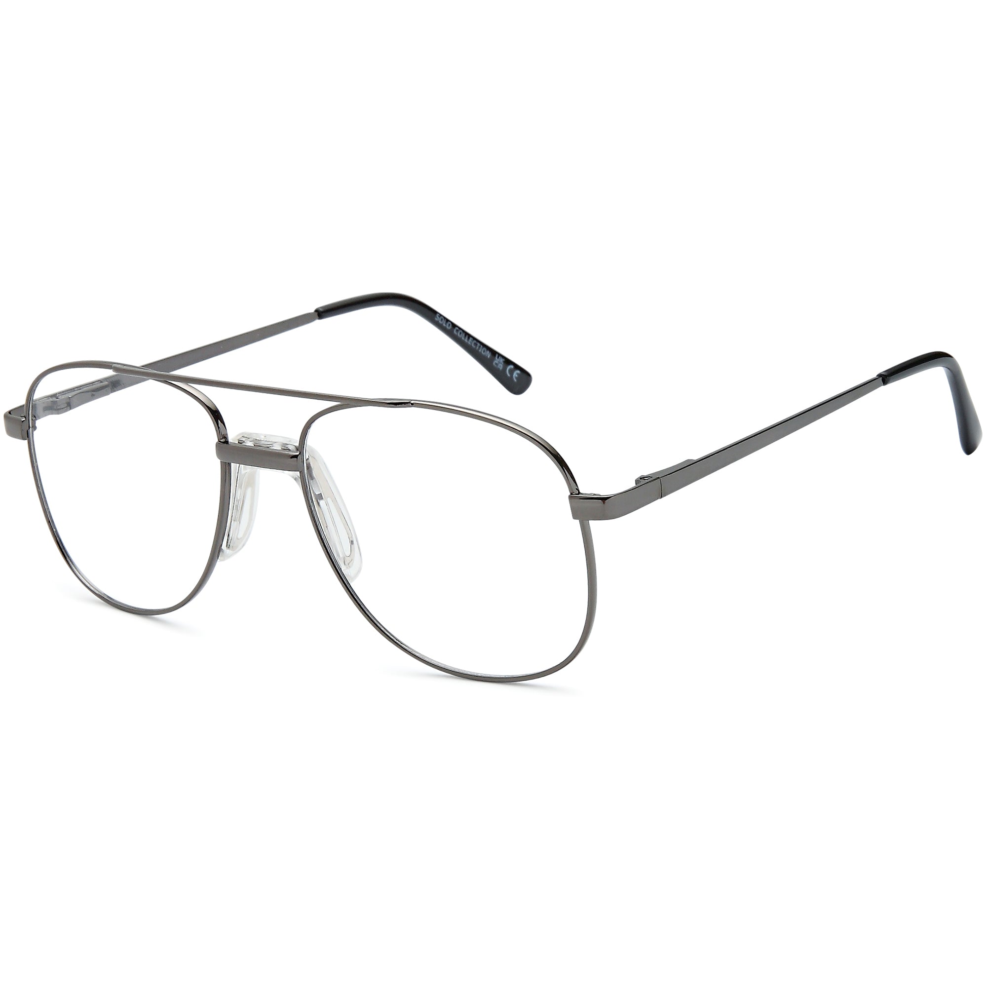 Solo SOLO 074 Gun Metal Glasses – Men Full Rim Eyewear