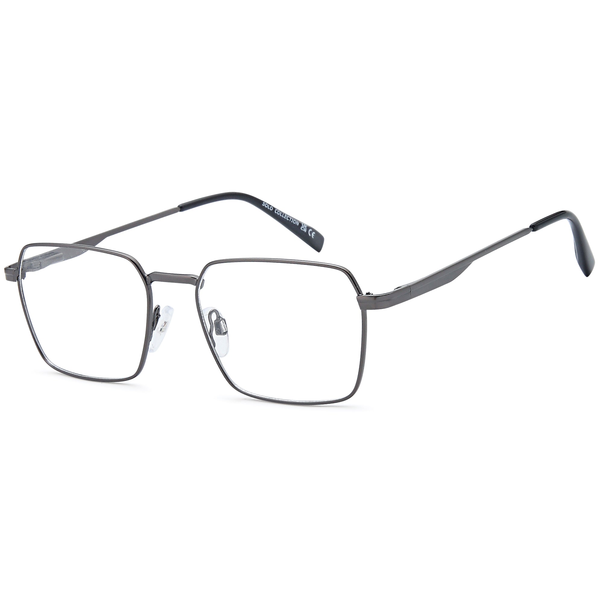 Solo SOLO 076 Gun Metal Glasses – Men Full Rim Eyewear