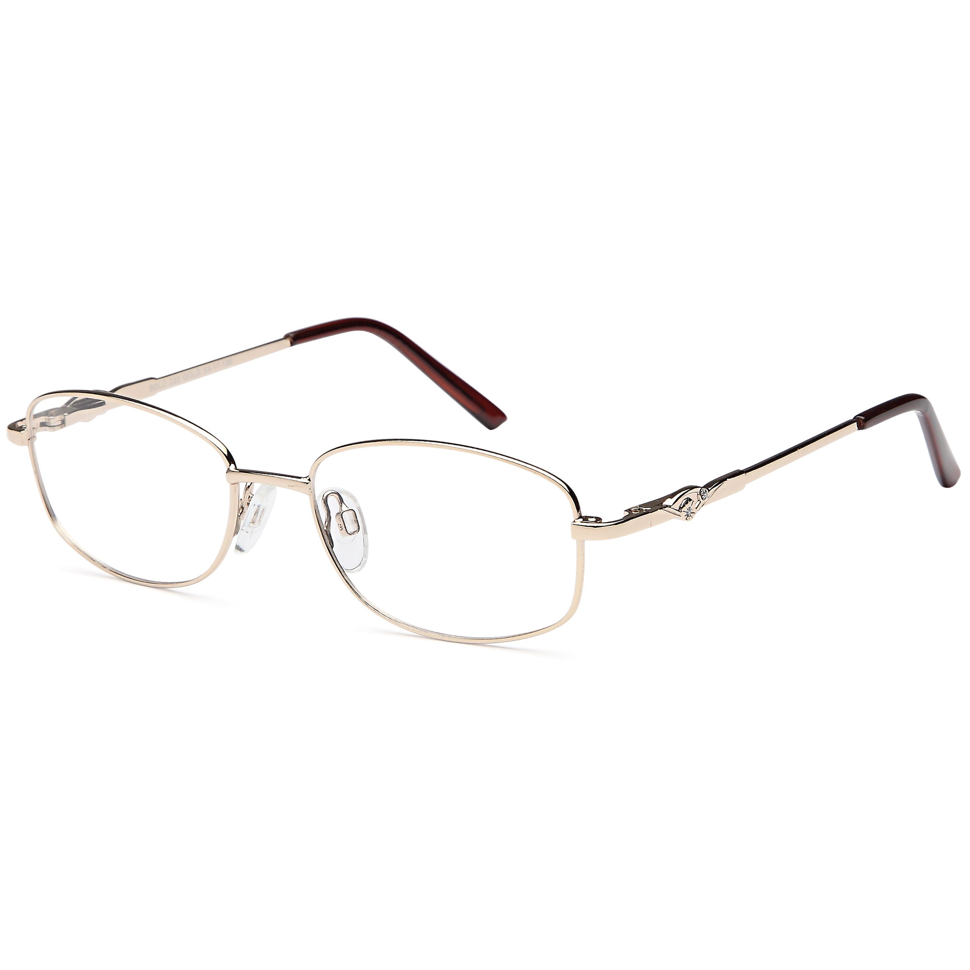 Solo SOLO 222 Gold Metal Glasses – Women Full Rim Eyewear