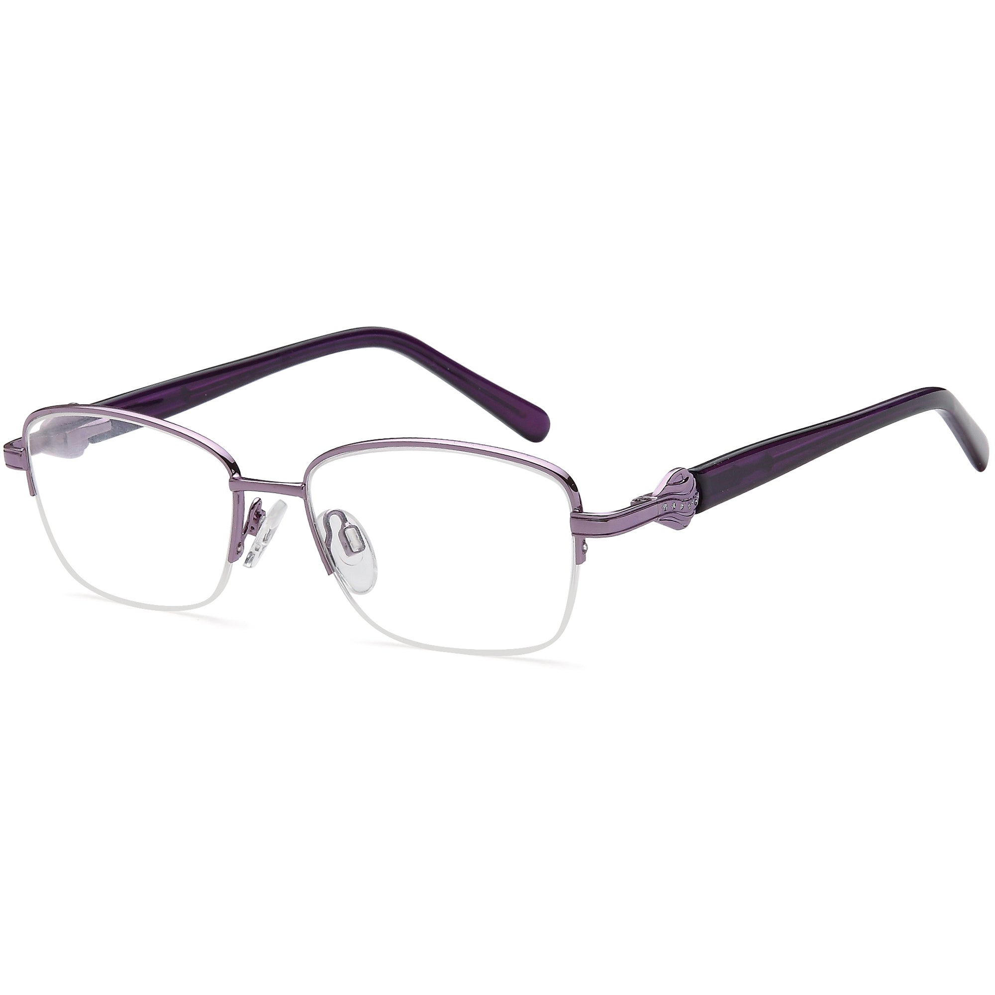 Solo SOLO 224 Lilac Metal Glasses – Women Full Rim Eyewear