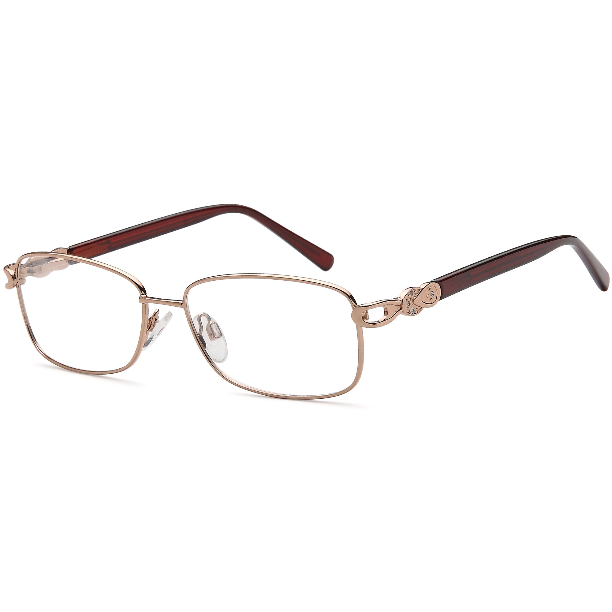 Solo SOLO 226 Bronze Metal Glasses – Women Full Rim Eyewear