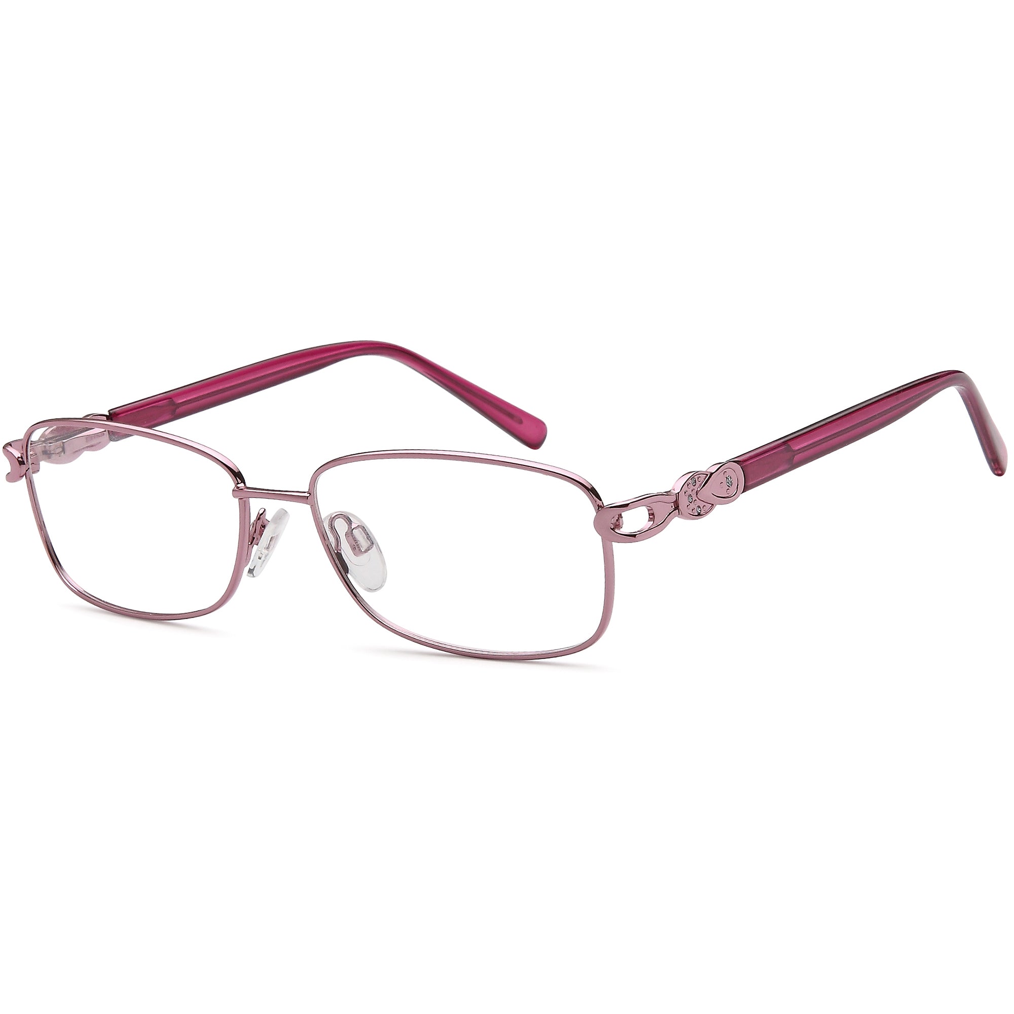 Solo SOLO 226 Pink Metal Glasses – Women Full Rim Eyewear