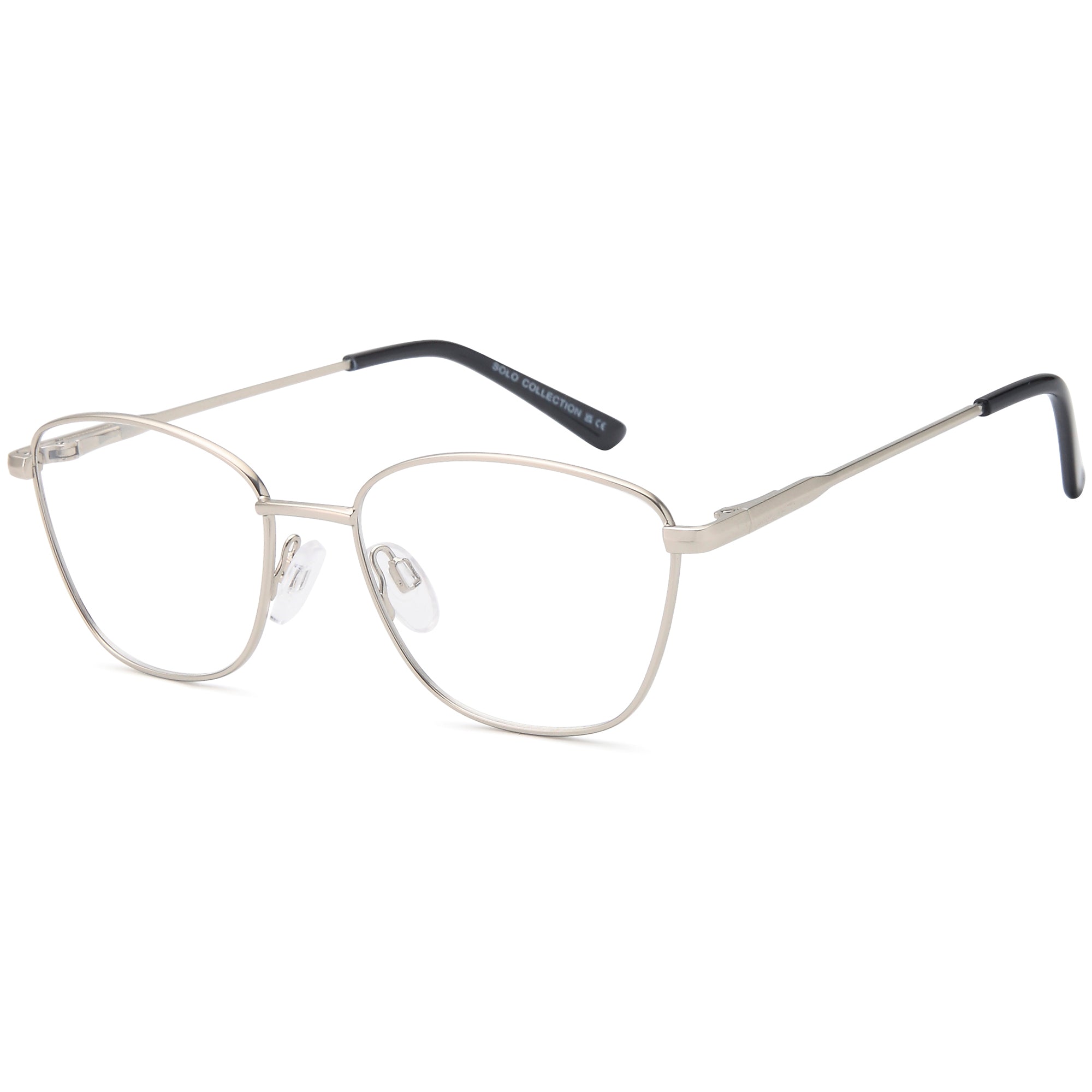 Solo SOLO 233 Silver Metal Glasses – Women Full Rim Eyewear