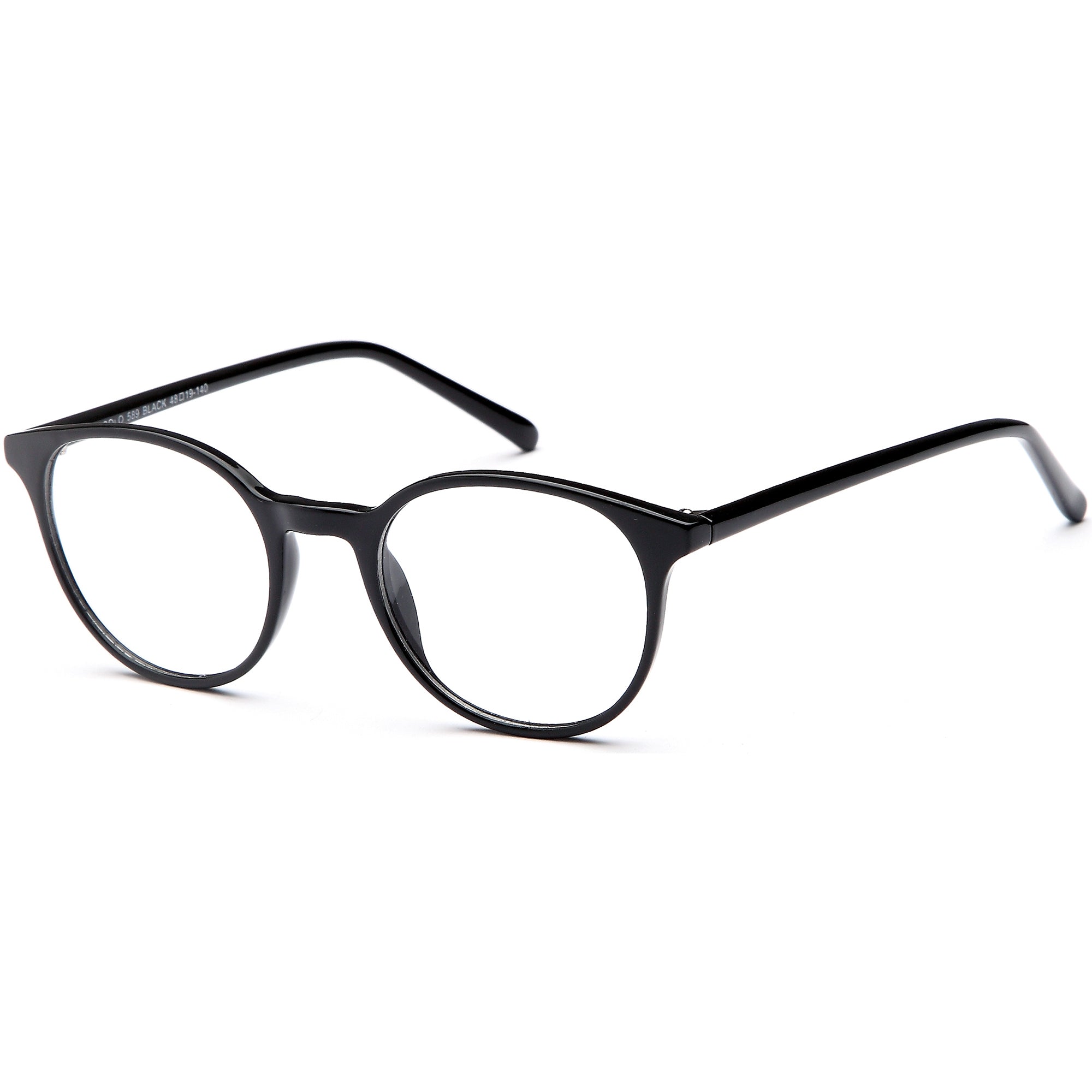 Solo SOLO 589 Black Plastic Glasses – Unisex Full Rim Eyewear