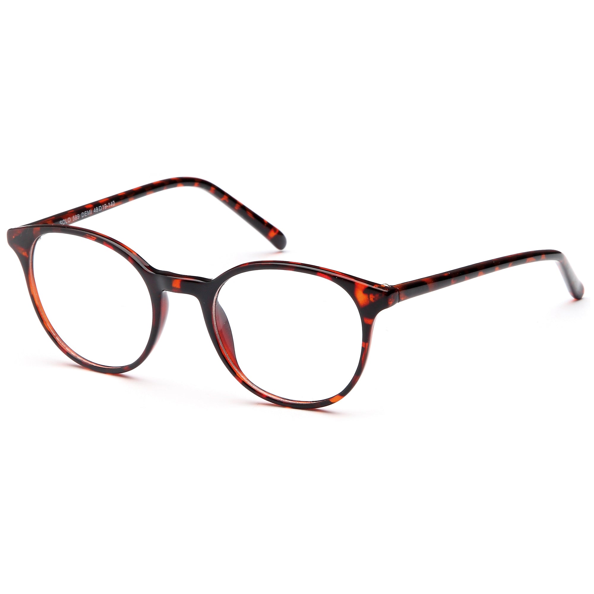 Solo SOLO 589 Demi Plastic Glasses – Unisex Full Rim Eyewear