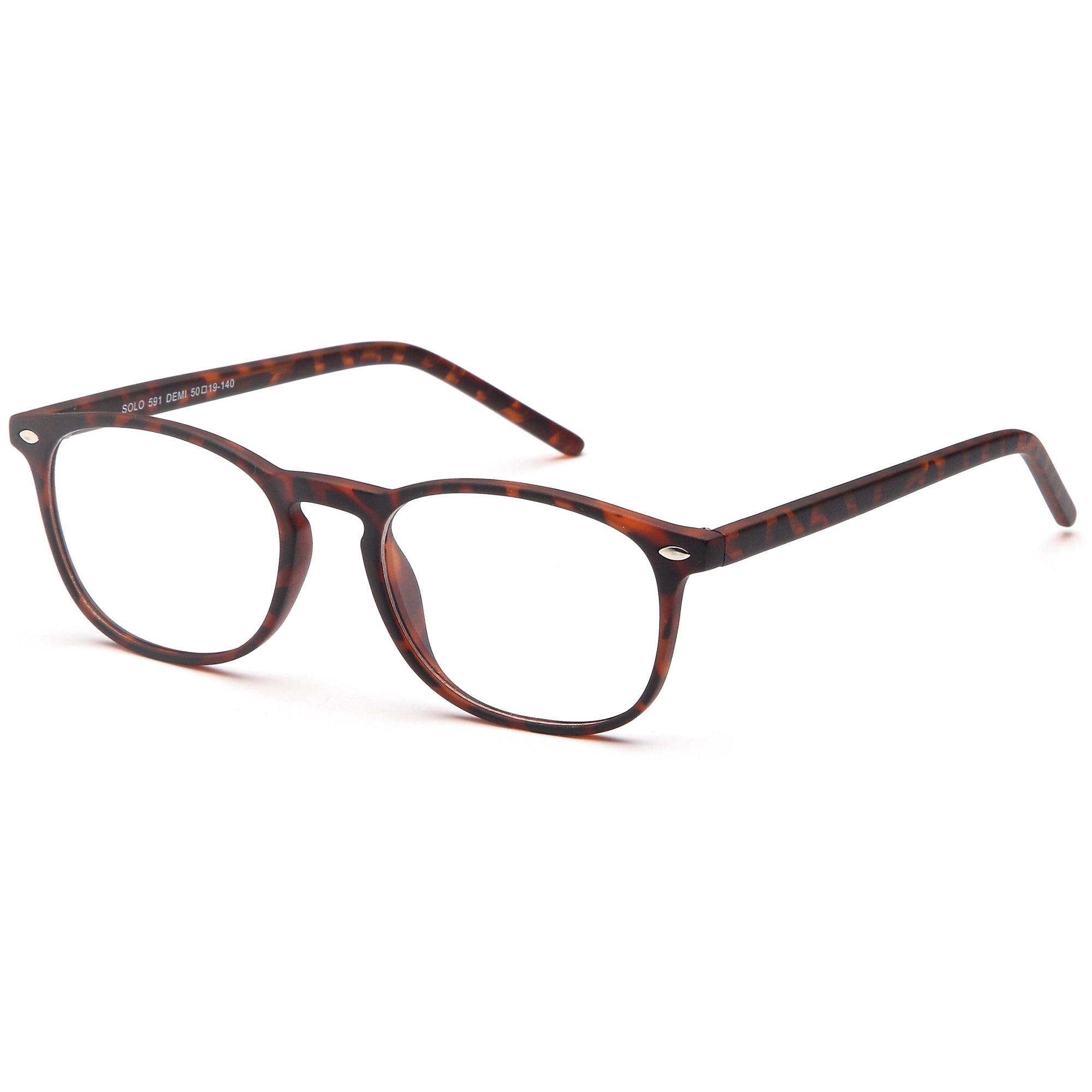 Solo SOLO 591 Demi Plastic Glasses – Unisex Full Rim Eyewear