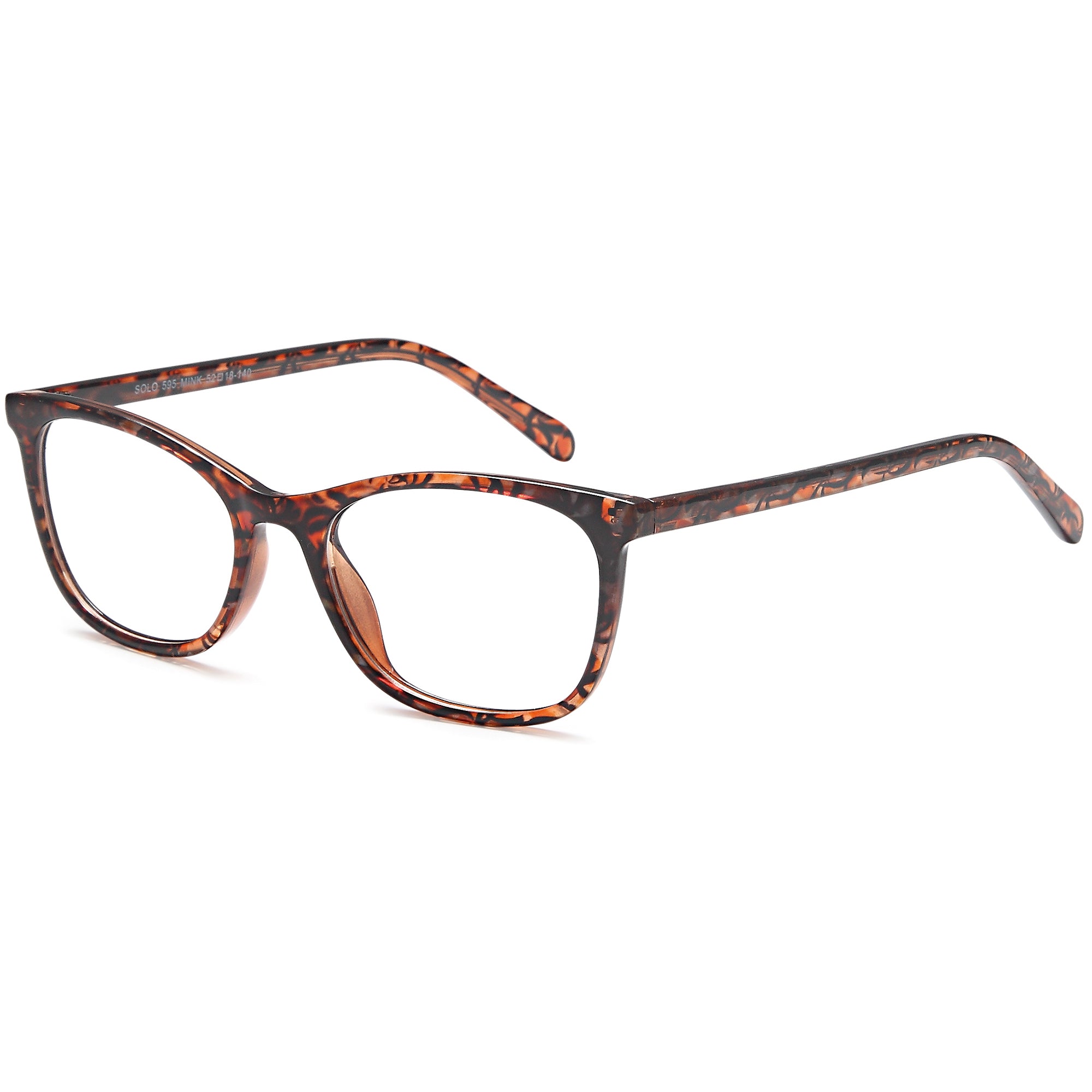 Solo SOLO 595 Mink Plastic Glasses – Women Full Rim Eyewear