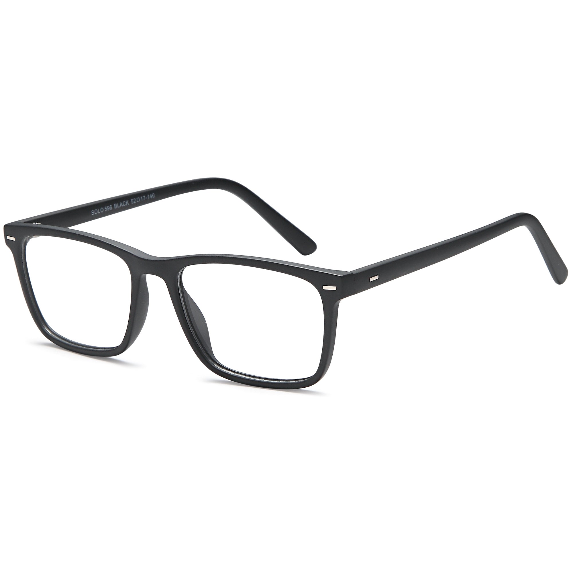 Solo SOLO 596 Black Plastic Glasses – Men Full Rim Eyewear
