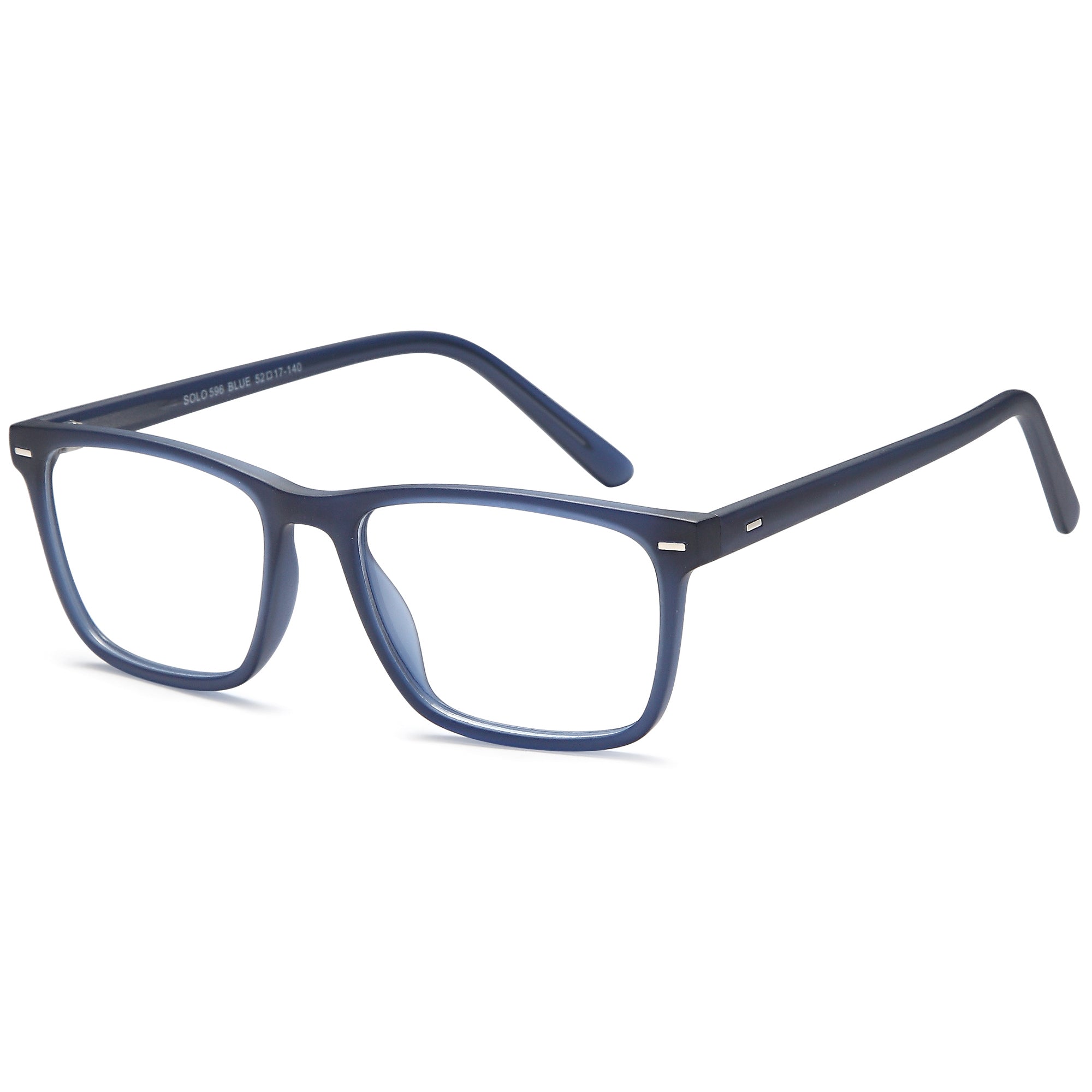 Solo SOLO 596 Blue Plastic Glasses – Men Full Rim Eyewear