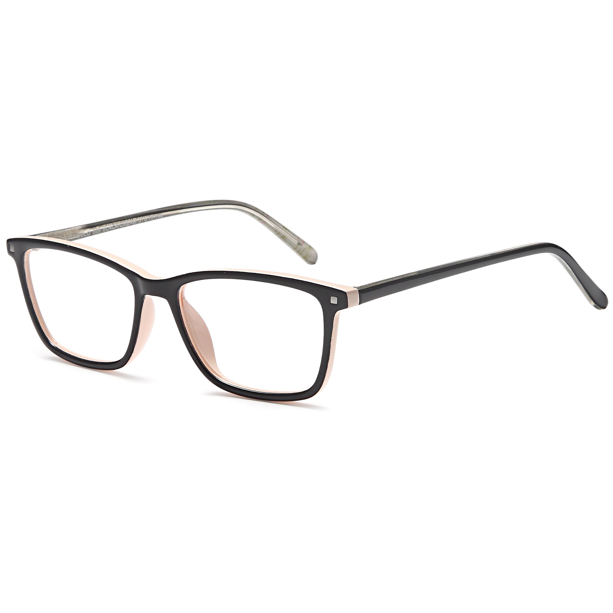 Solo SOLO 599 Black/Cream Plastic Glasses – Women Full Rim Eyewear