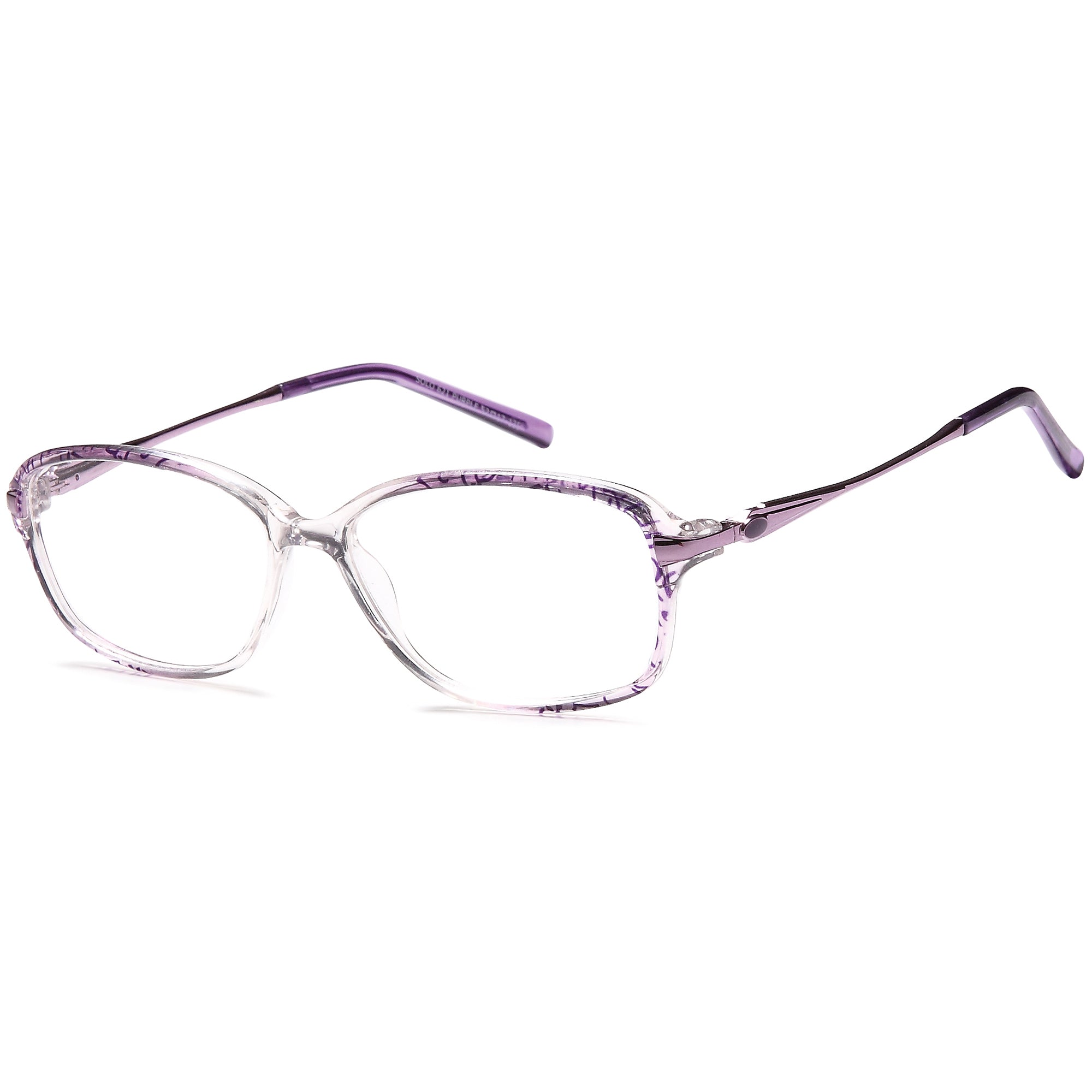 Solo SOLO 621 Purple Plastic Glasses – Women Full Rim Eyewear