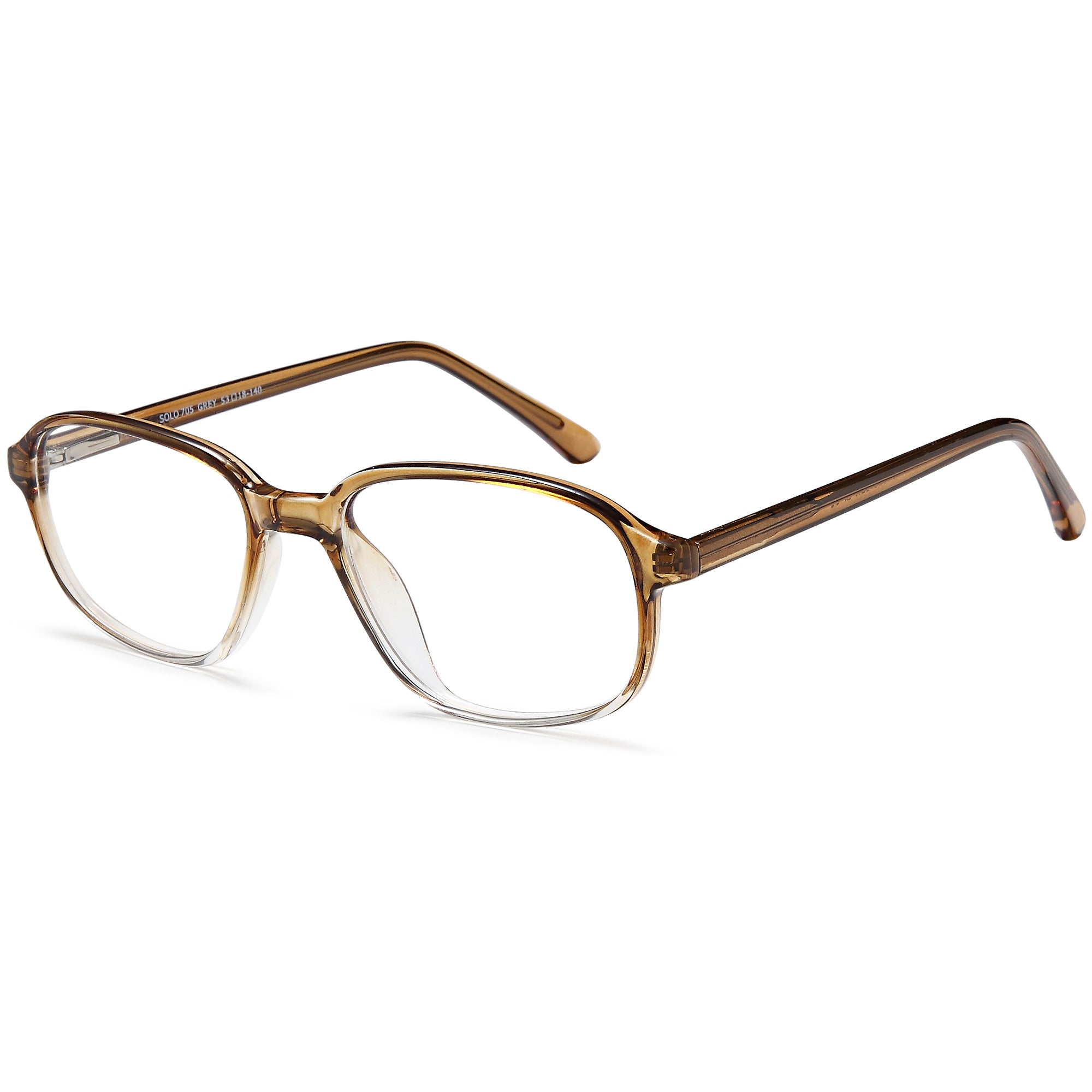 Solo SOLO 705 Grey Plastic Glasses – Men Full Rim Eyewear