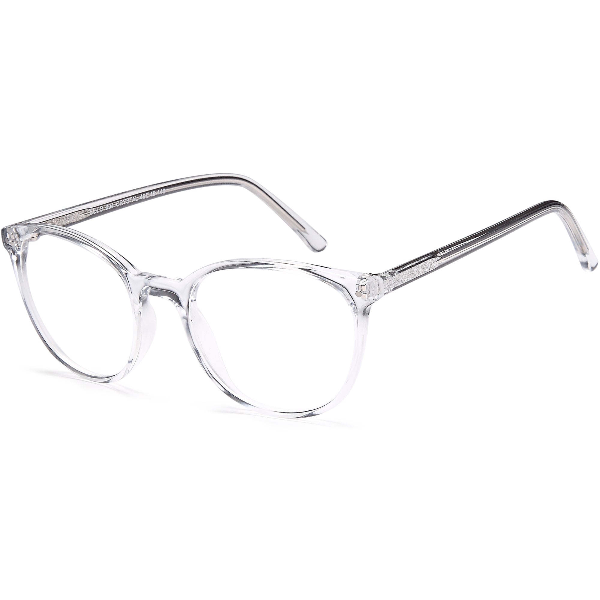 Solo SOLO 804 Crystal Plastic Glasses – Unisex Full Rim Eyewear