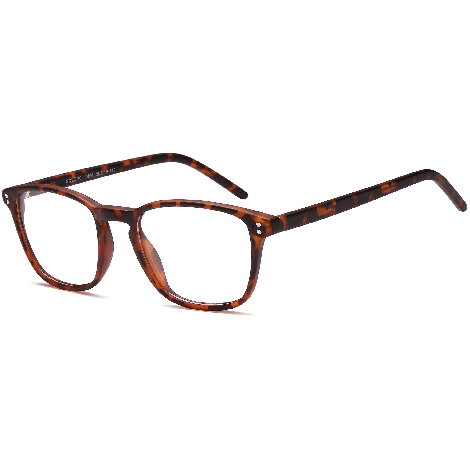 Solo SOLO 806 Demi Plastic Glasses – Unisex Full Rim Eyewear