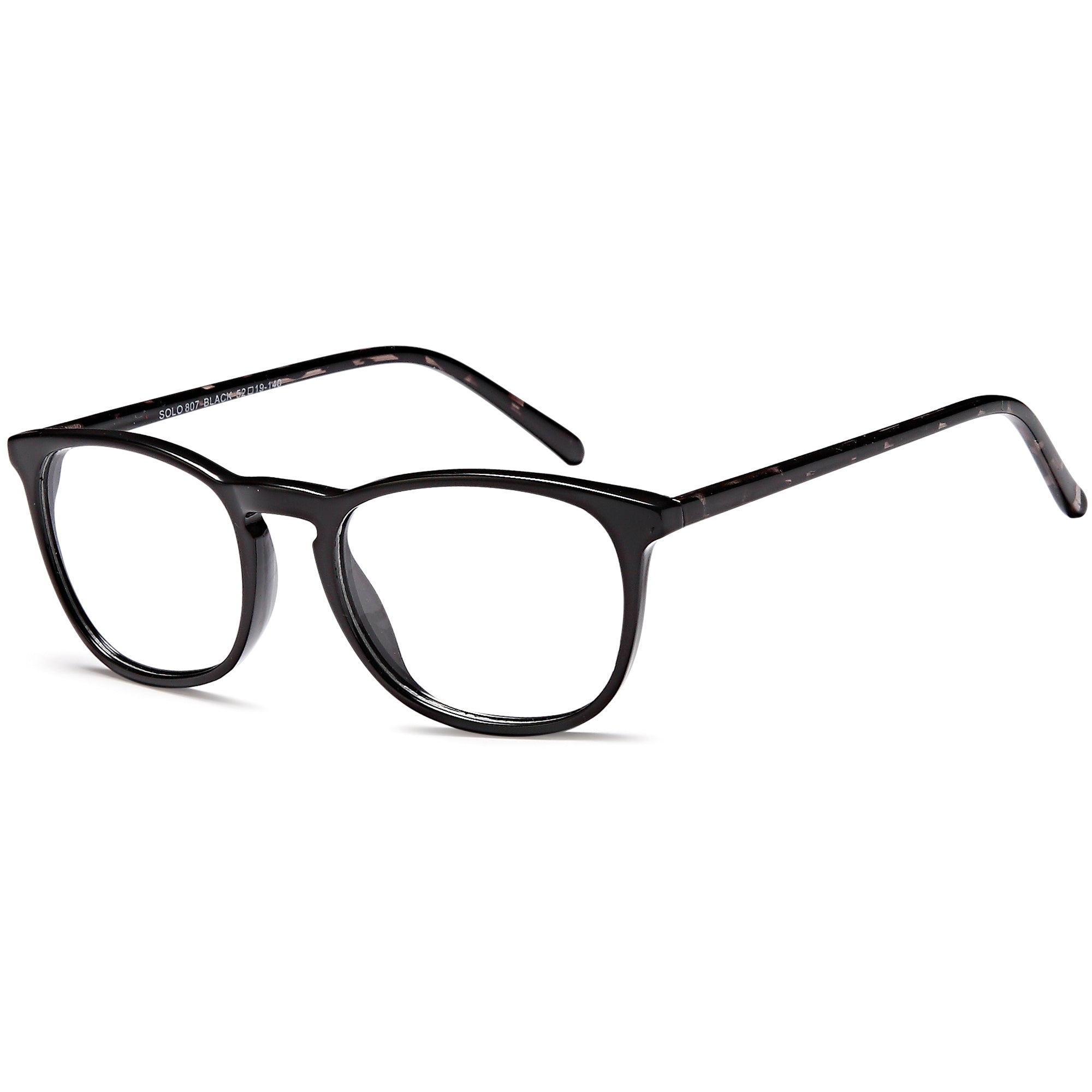 Solo SOLO 807 Black Plastic Glasses – Women Full Rim Eyewear
