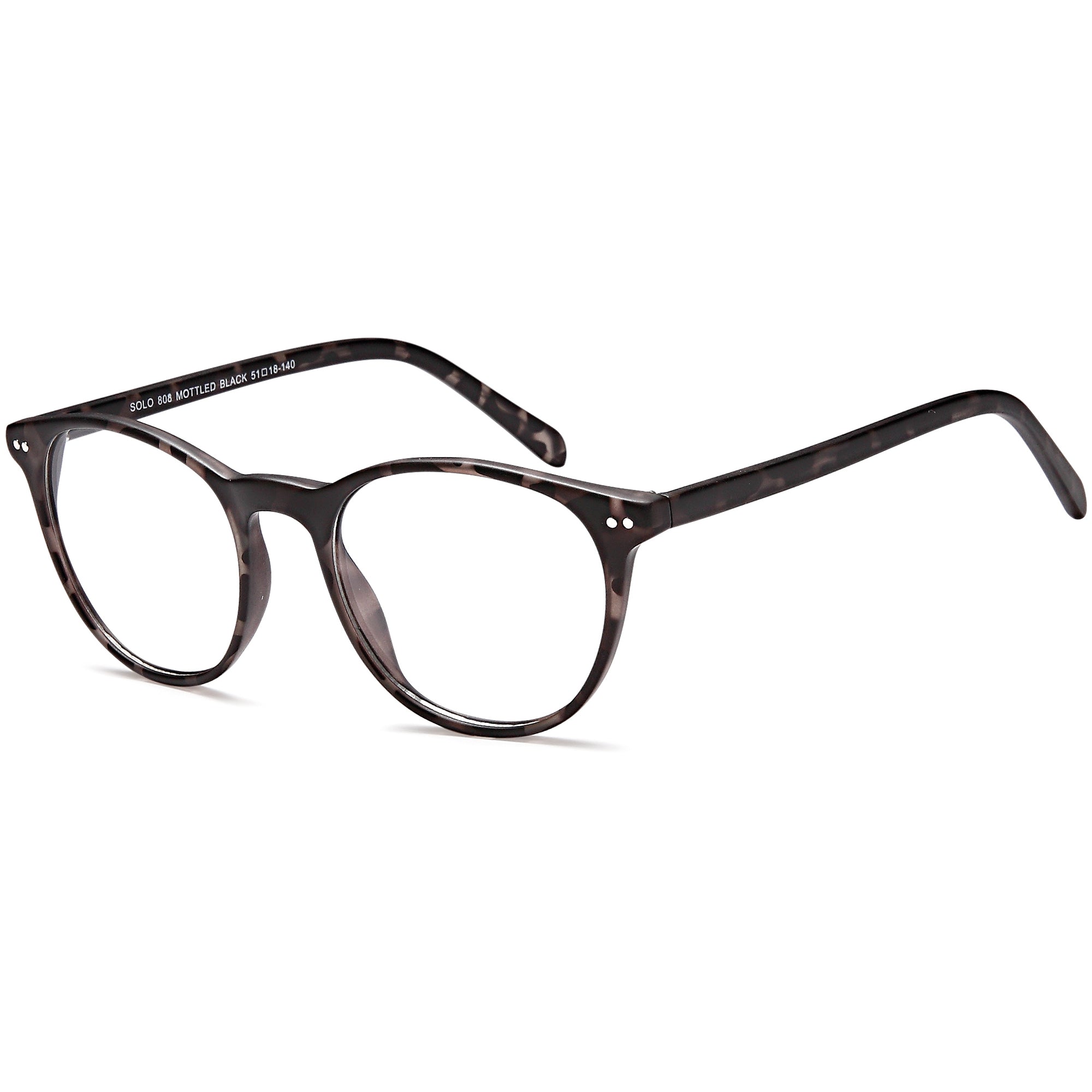 Solo SOLO 808 Mottled Plastic Glasses – Women Full Rim Eyewear
