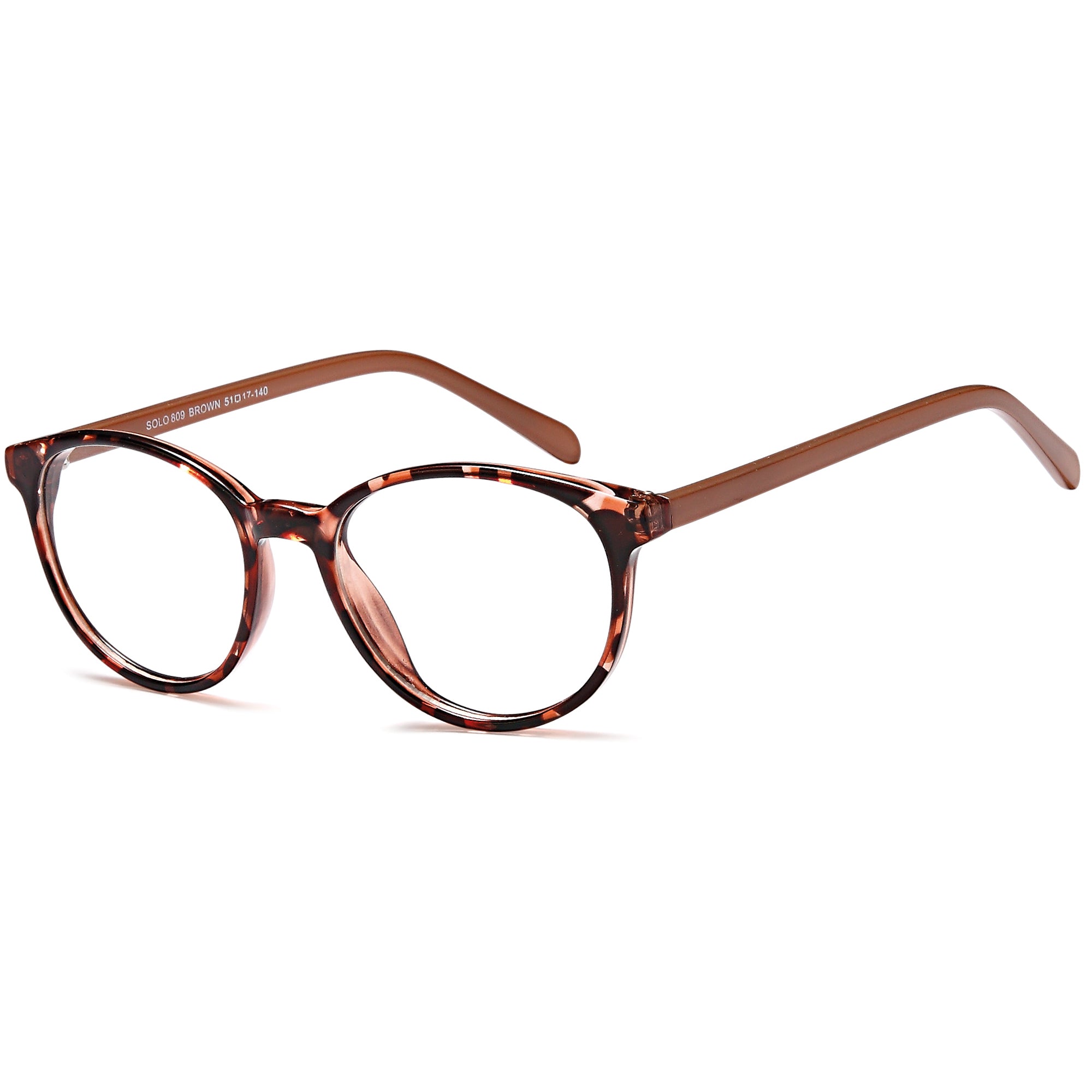 Solo SOLO 809 Brown Plastic Glasses – Women Full Rim Eyewear