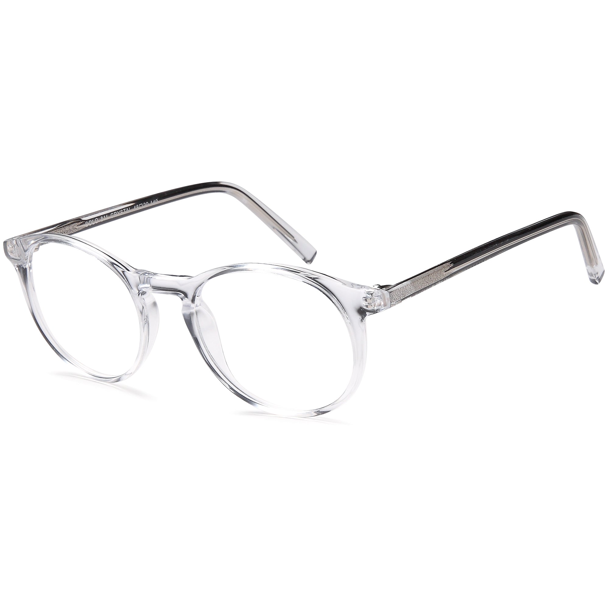 Solo SOLO 811 Crystal Plastic Glasses – Unisex Full Rim Eyewear