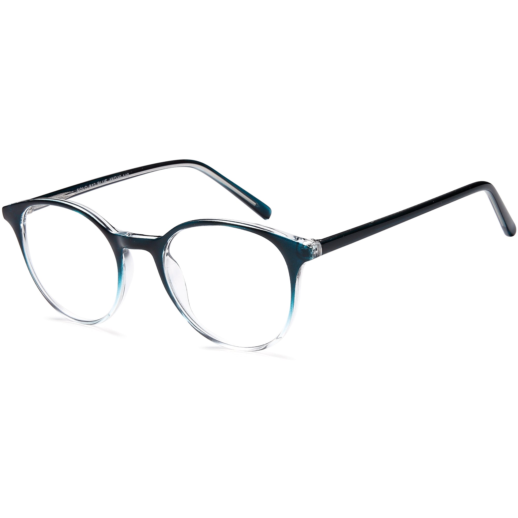 Solo SOLO 812 Blue Plastic Glasses – Unisex Full Rim Eyewear