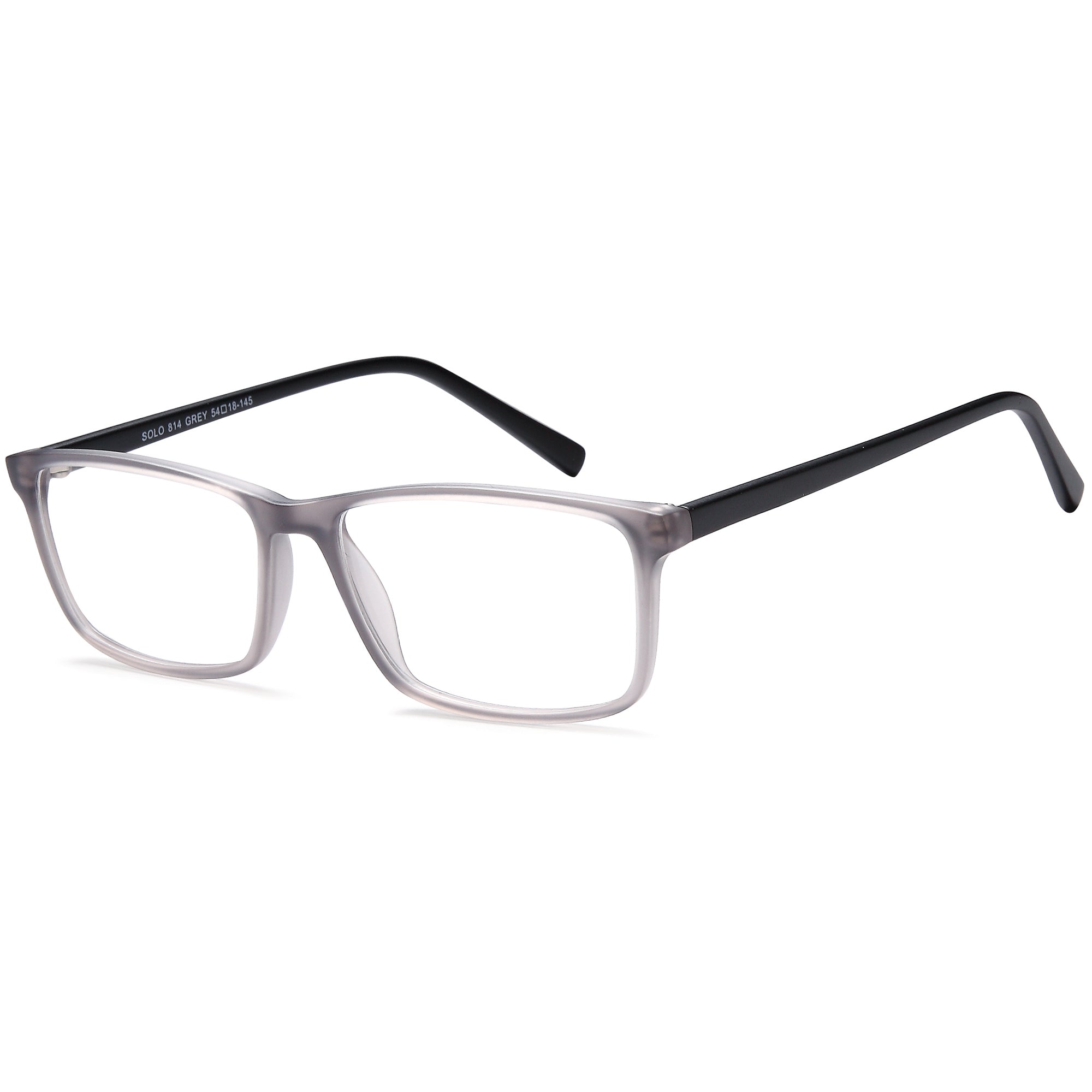 Solo SOLO 814 Grey Plastic Glasses – Men Full Rim Eyewear
