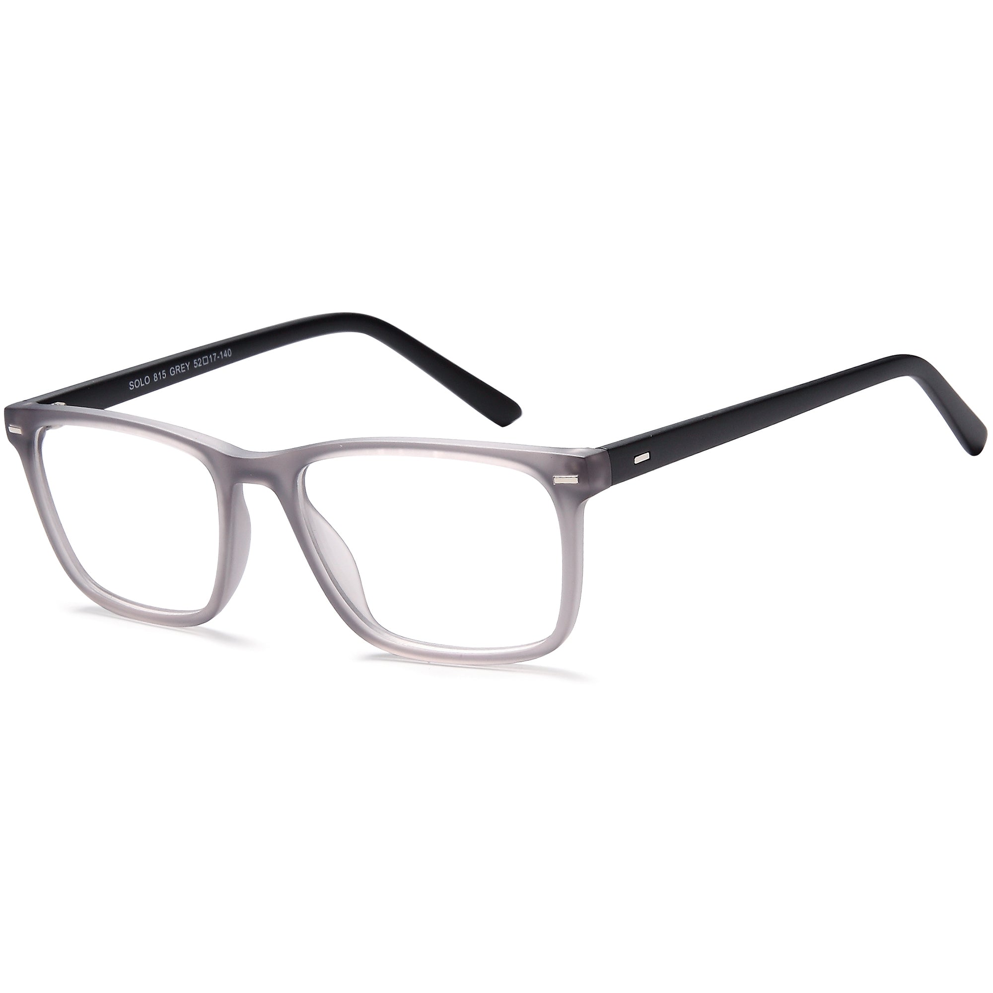 Solo SOLO 815 Grey Plastic Glasses – Men Full Rim Eyewear