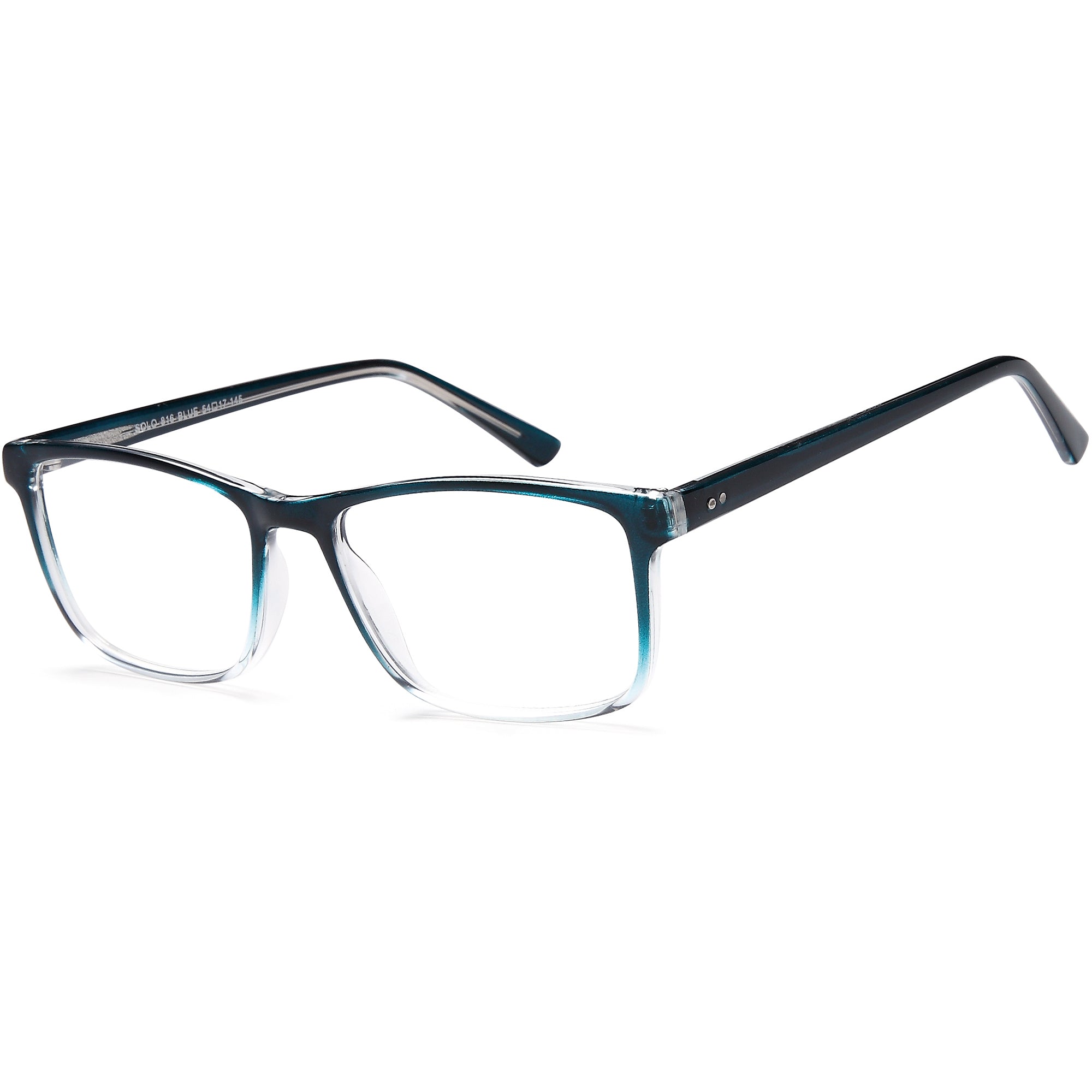 Solo SOLO 816 Blue Plastic Glasses – Men Full Rim Eyewear