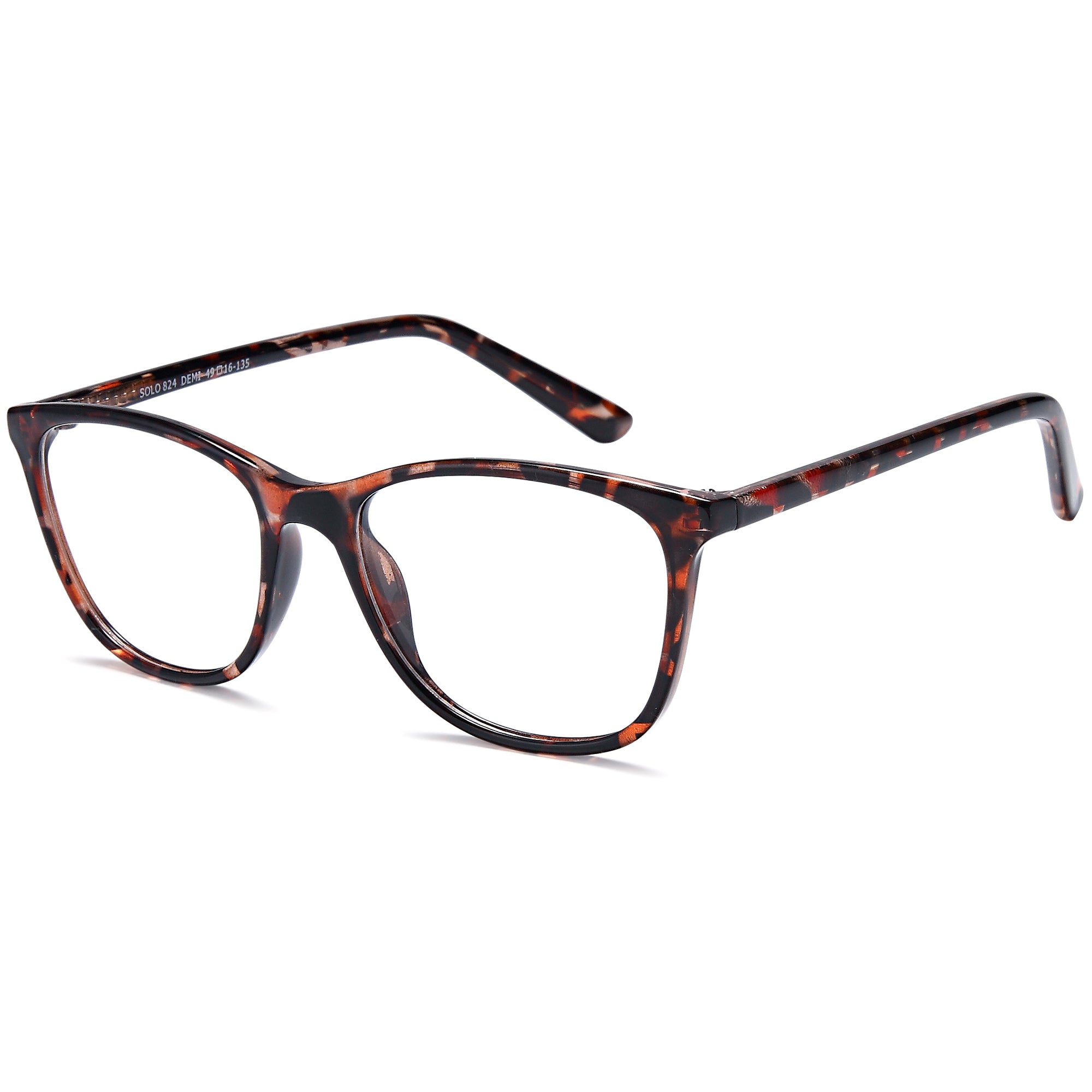 Solo SOLO 824 Demi Plastic Glasses – Unisex Full Rim Eyewear