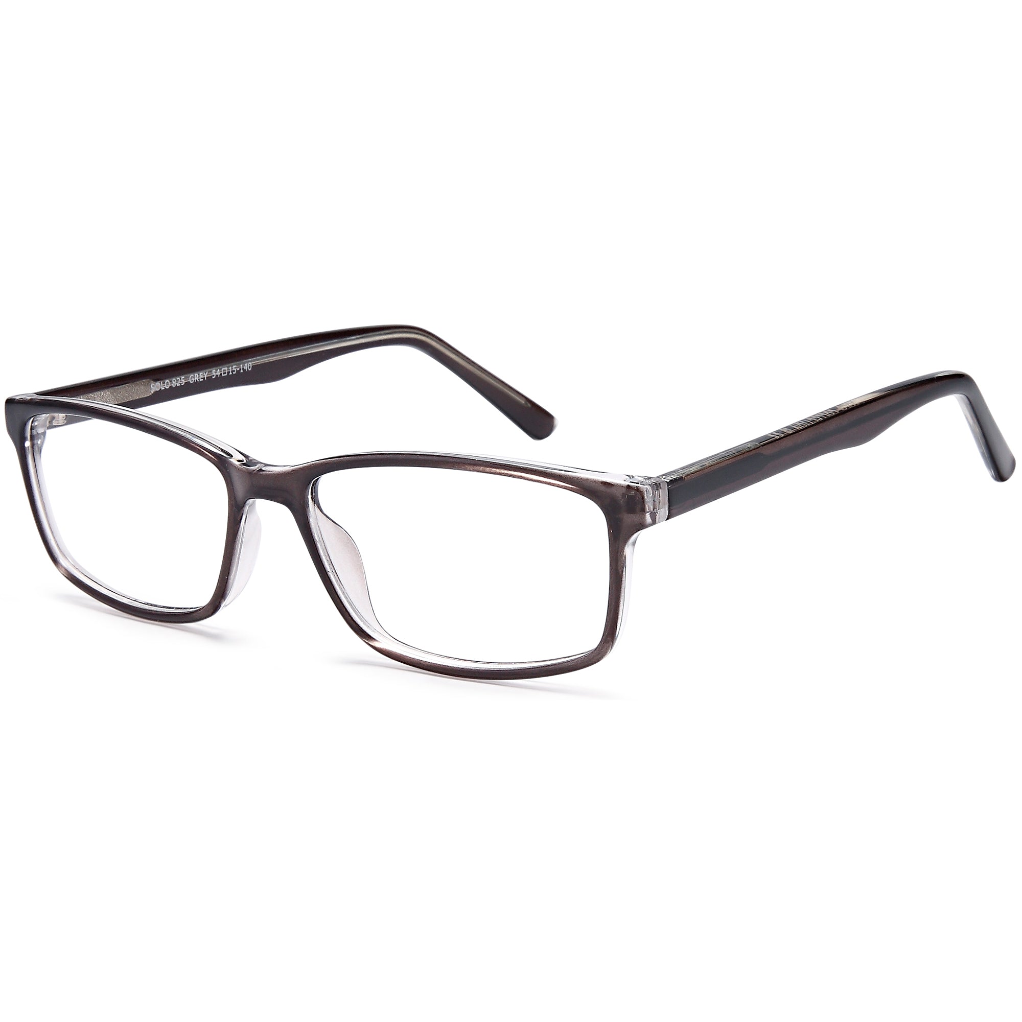 Solo SOLO 825 Grey Plastic Glasses – Unisex Full Rim Eyewear