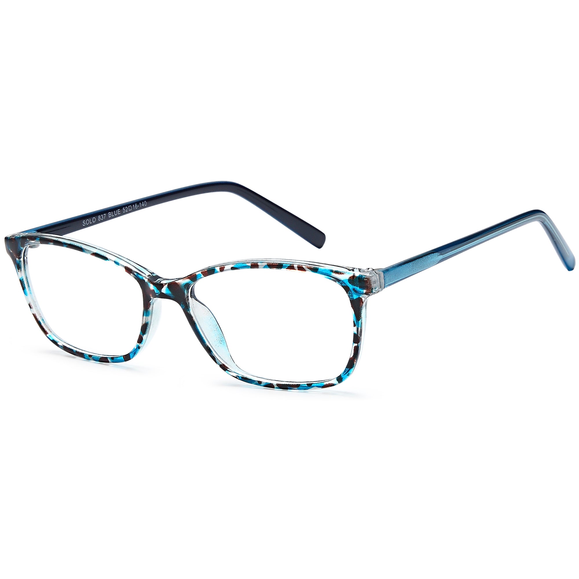 Solo SOLO 837 Blue Plastic Glasses – Women Full Rim Eyewear
