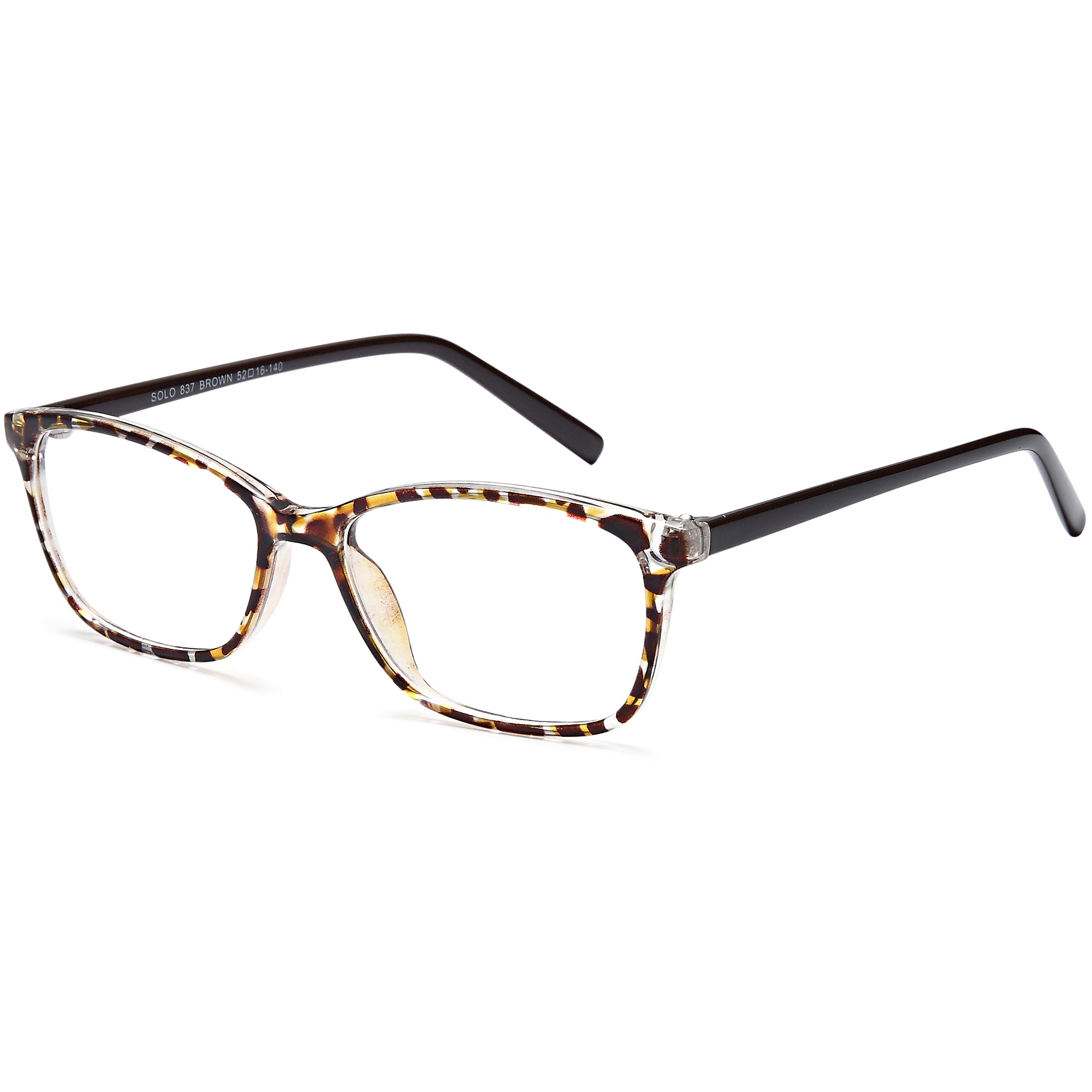Solo SOLO 837 Brown Plastic Glasses – Women Full Rim Eyewear