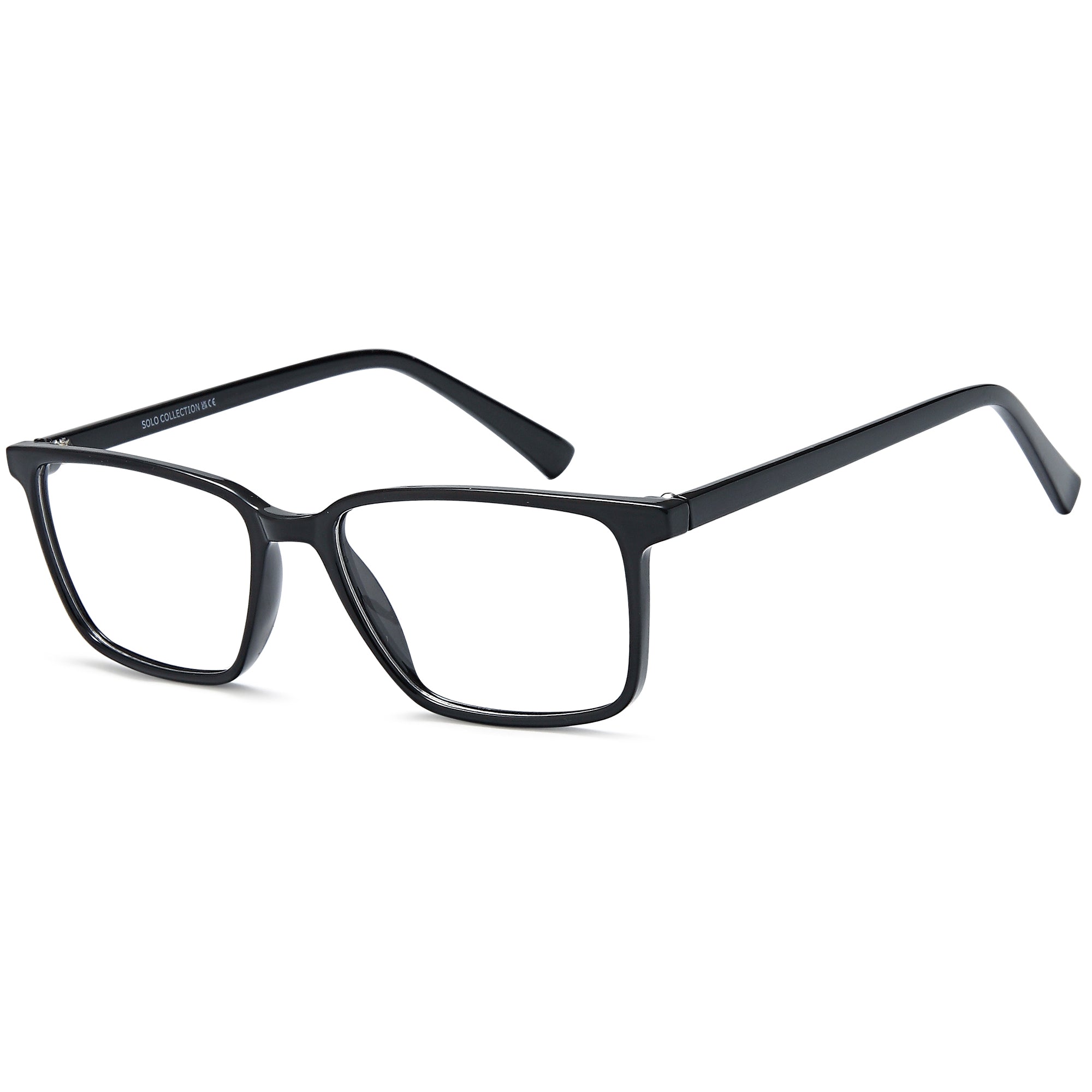 Solo SOLO 841 Black Plastic Glasses – Men Full Rim Eyewear