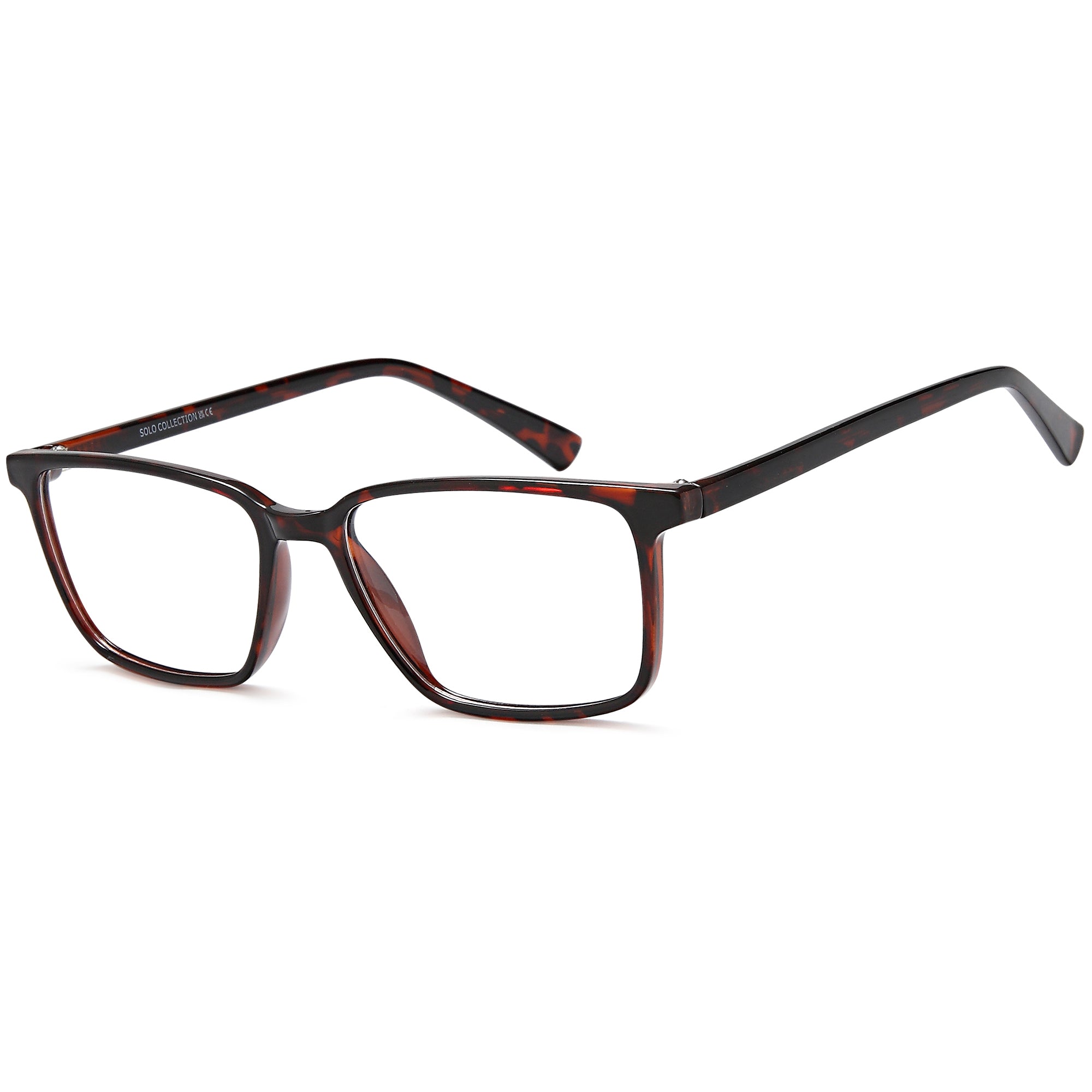 Solo SOLO 841 Havana Plastic Glasses – Men Full Rim Eyewear